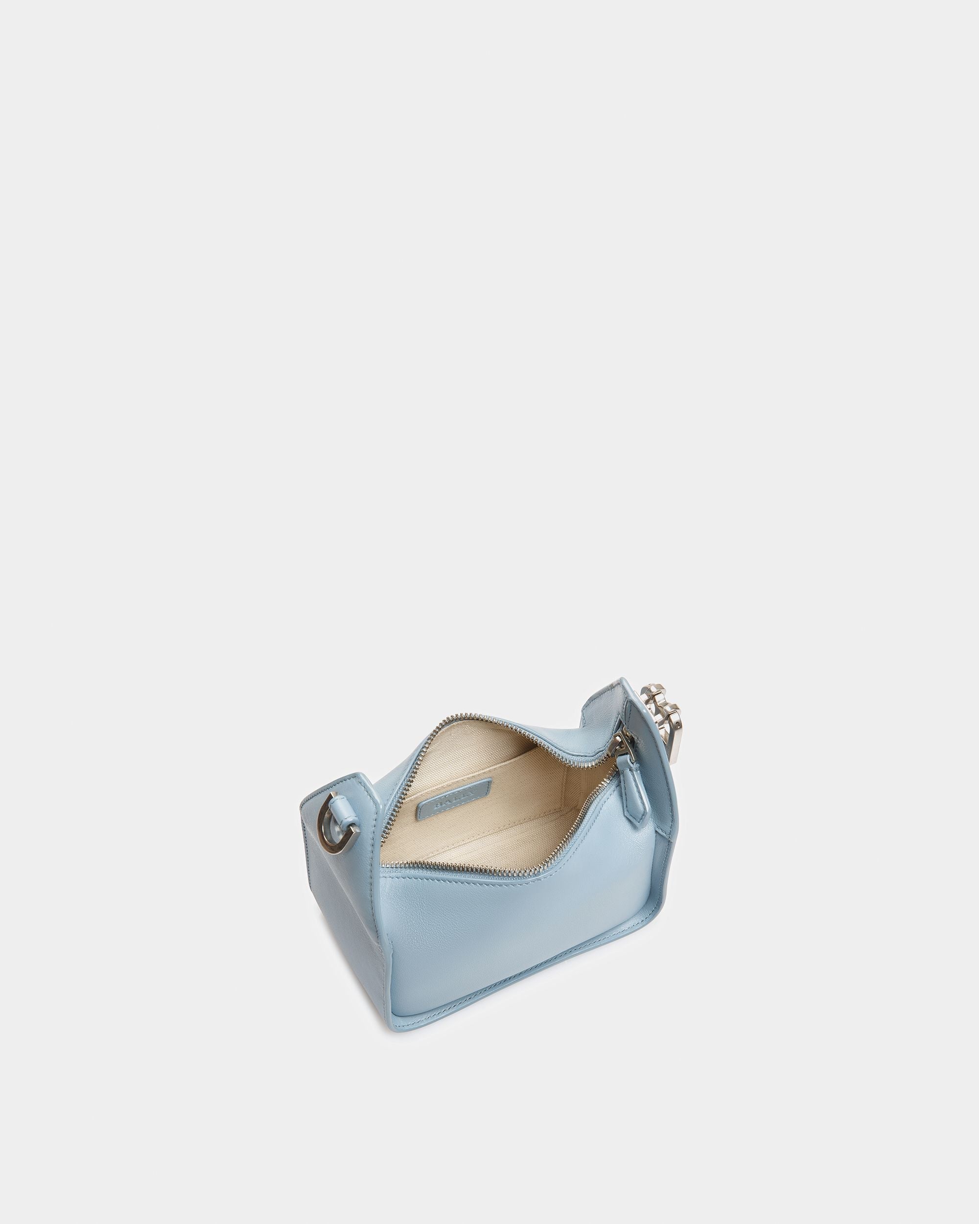 Bally Global - B-Hook XS Leather Minibag In Light Blue - Azul