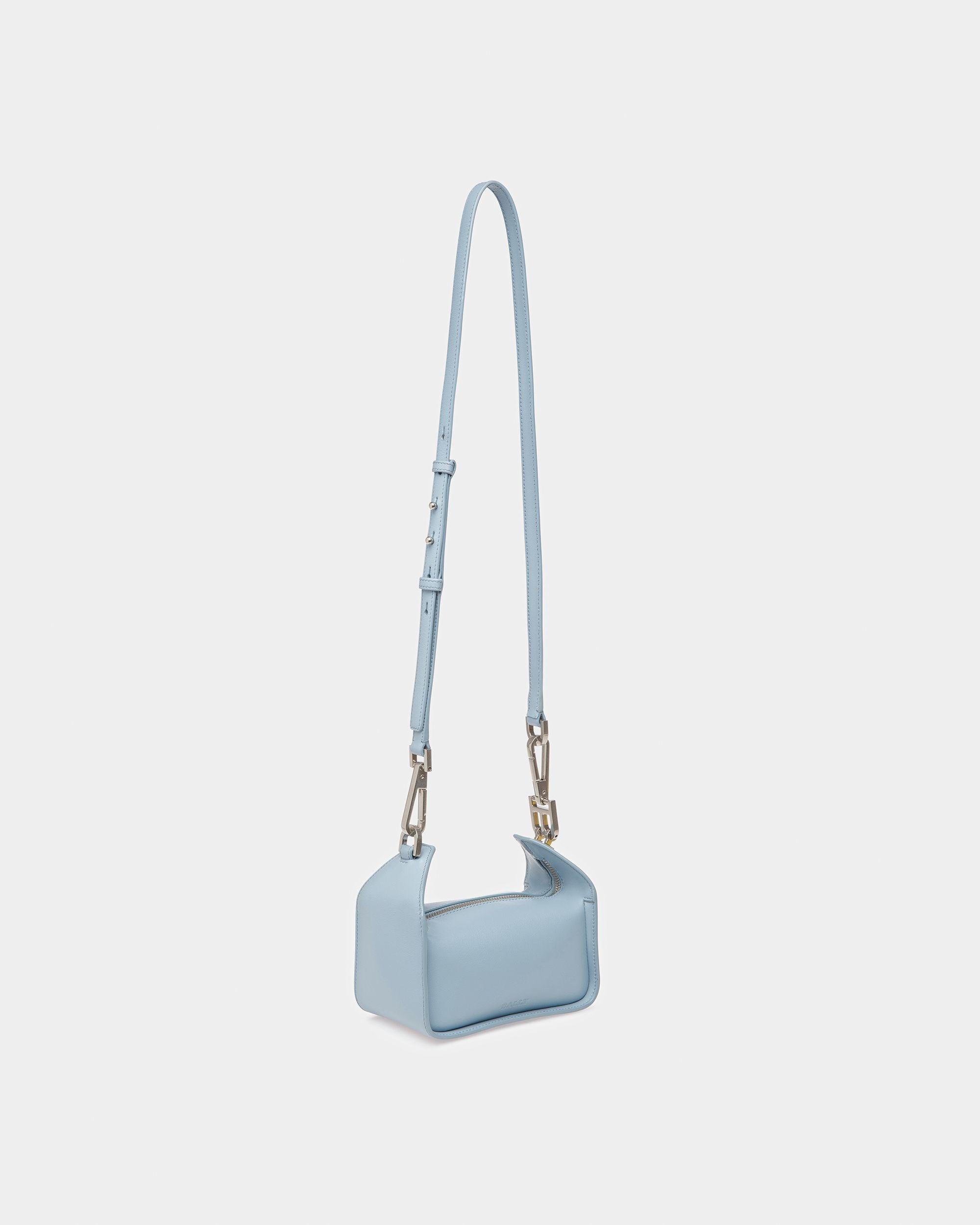 Bally Global - B-Hook XS Leather Minibag In Light Blue - Azul