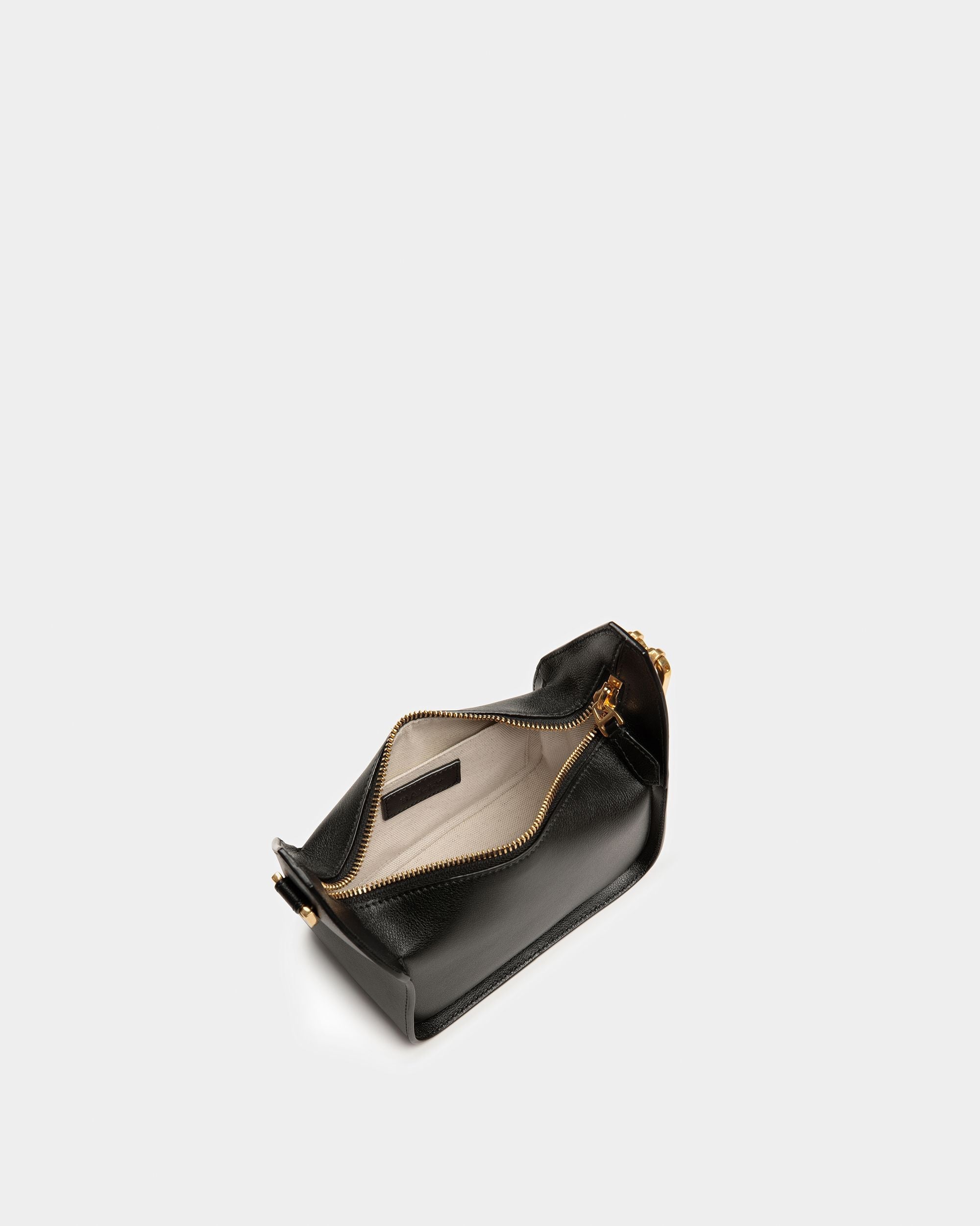 Bally Global - B-Hook XS Leather Minibag In Black - Black