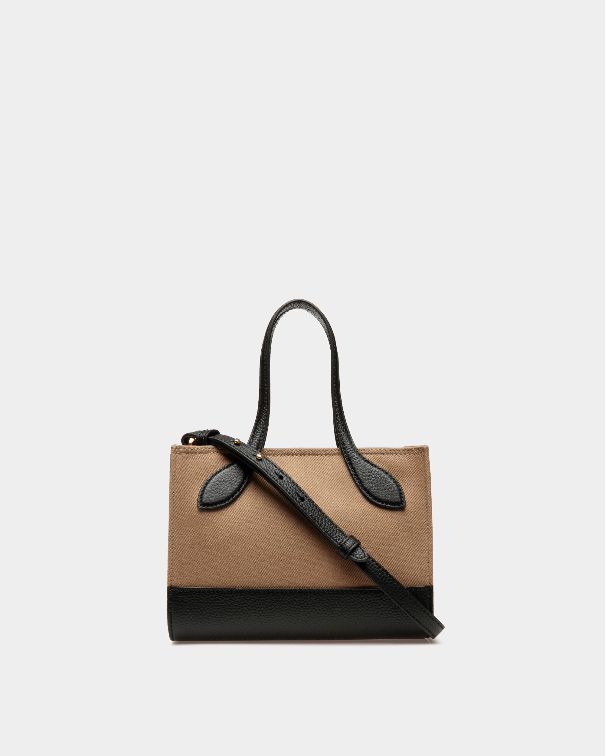 Bally Global - Bar Minibag In Sand And Black Fabric - Beige