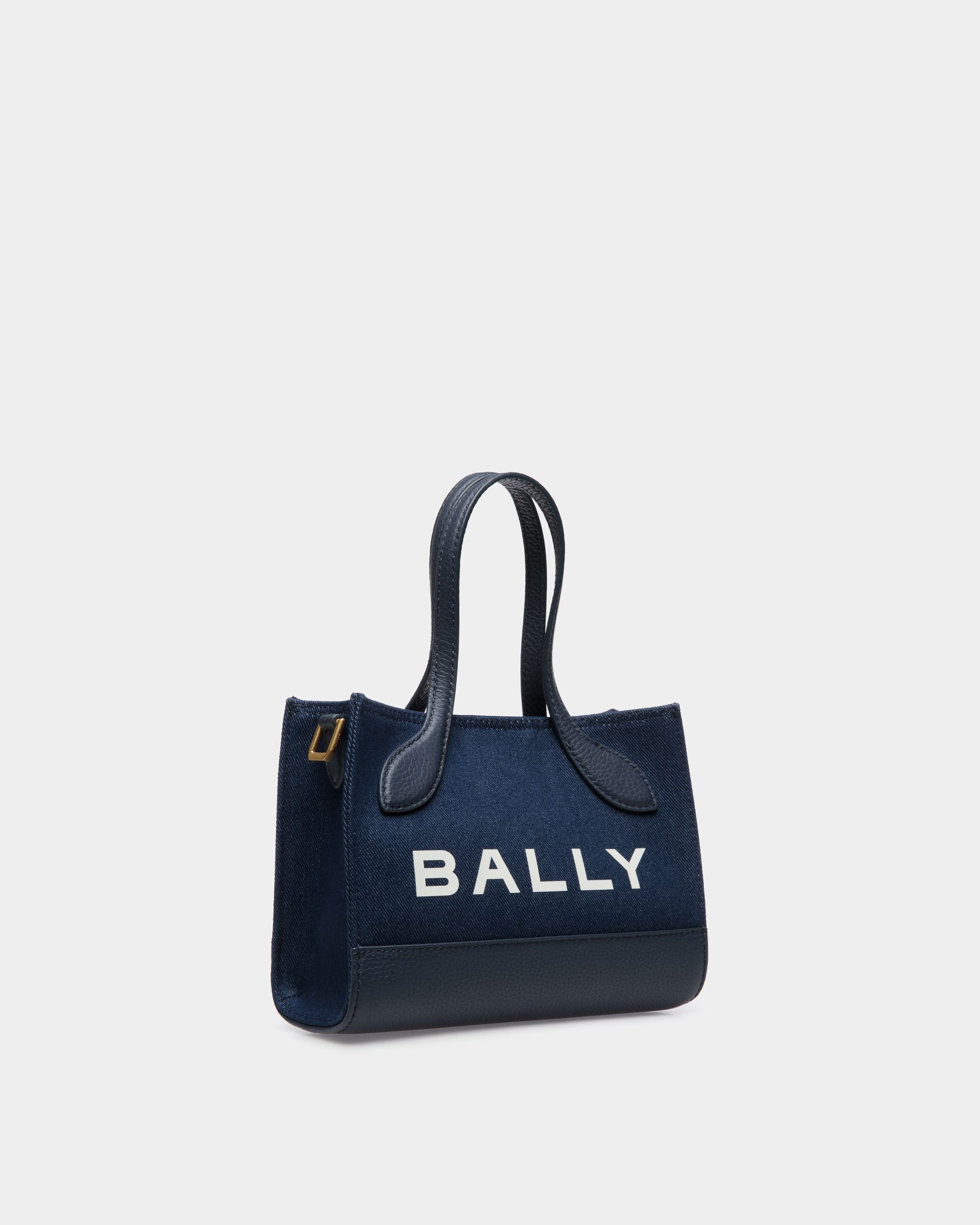 Bally Global - Bar Minibag In Blue Denim - Blue