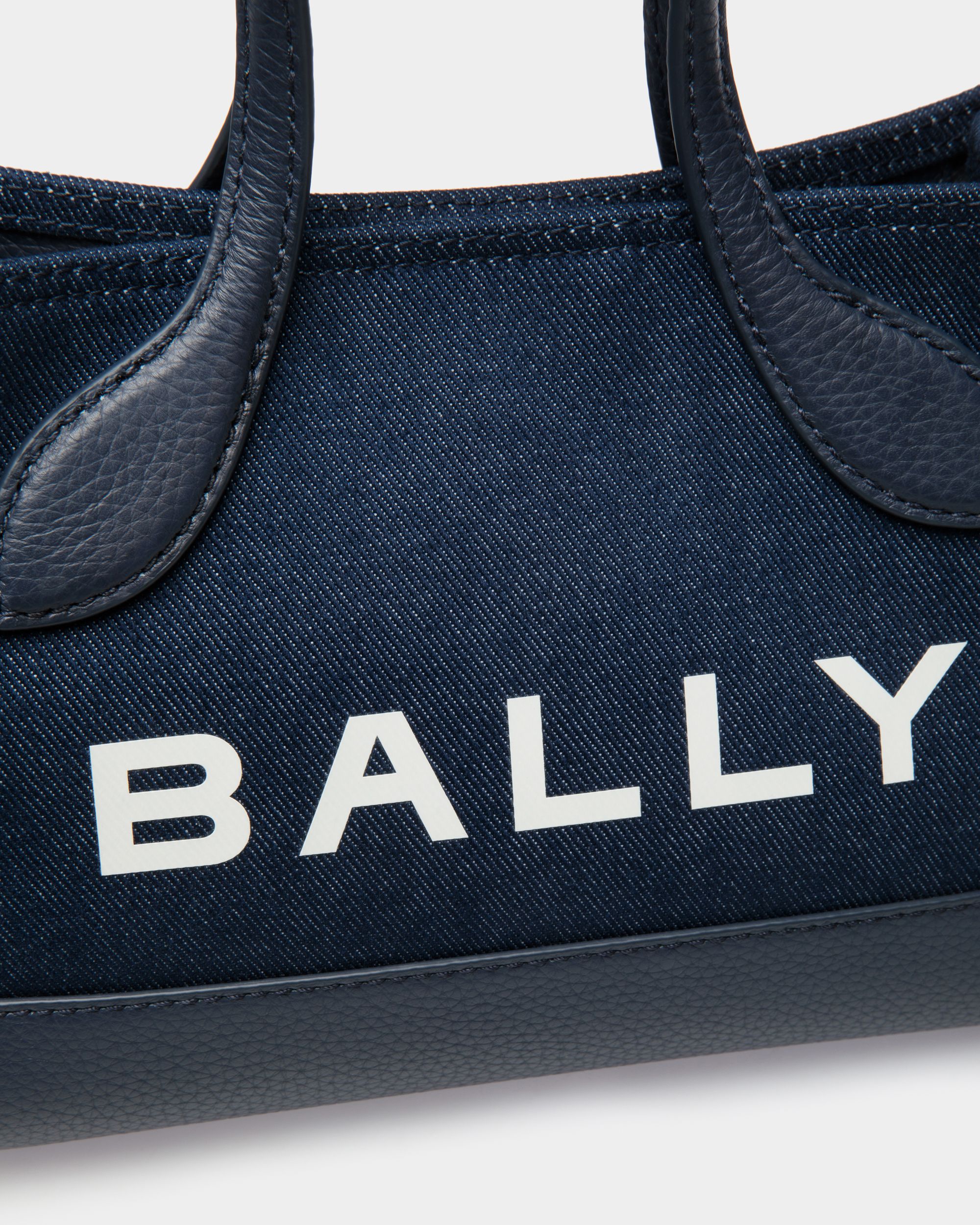 Bally Global - Bar Minibag In Blue Denim - Blue