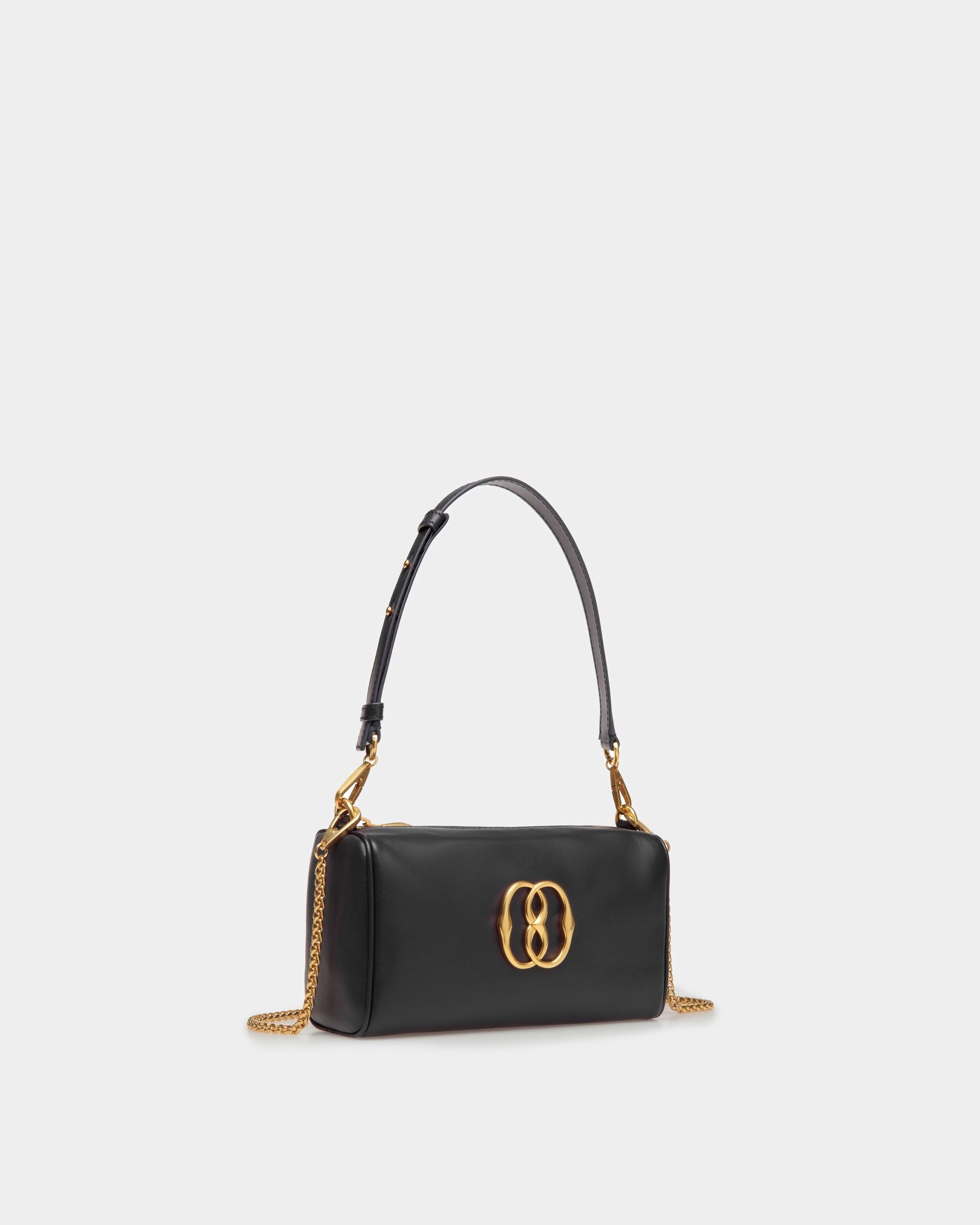 Bally Global - Emblem Minibag In Black Leather - Black