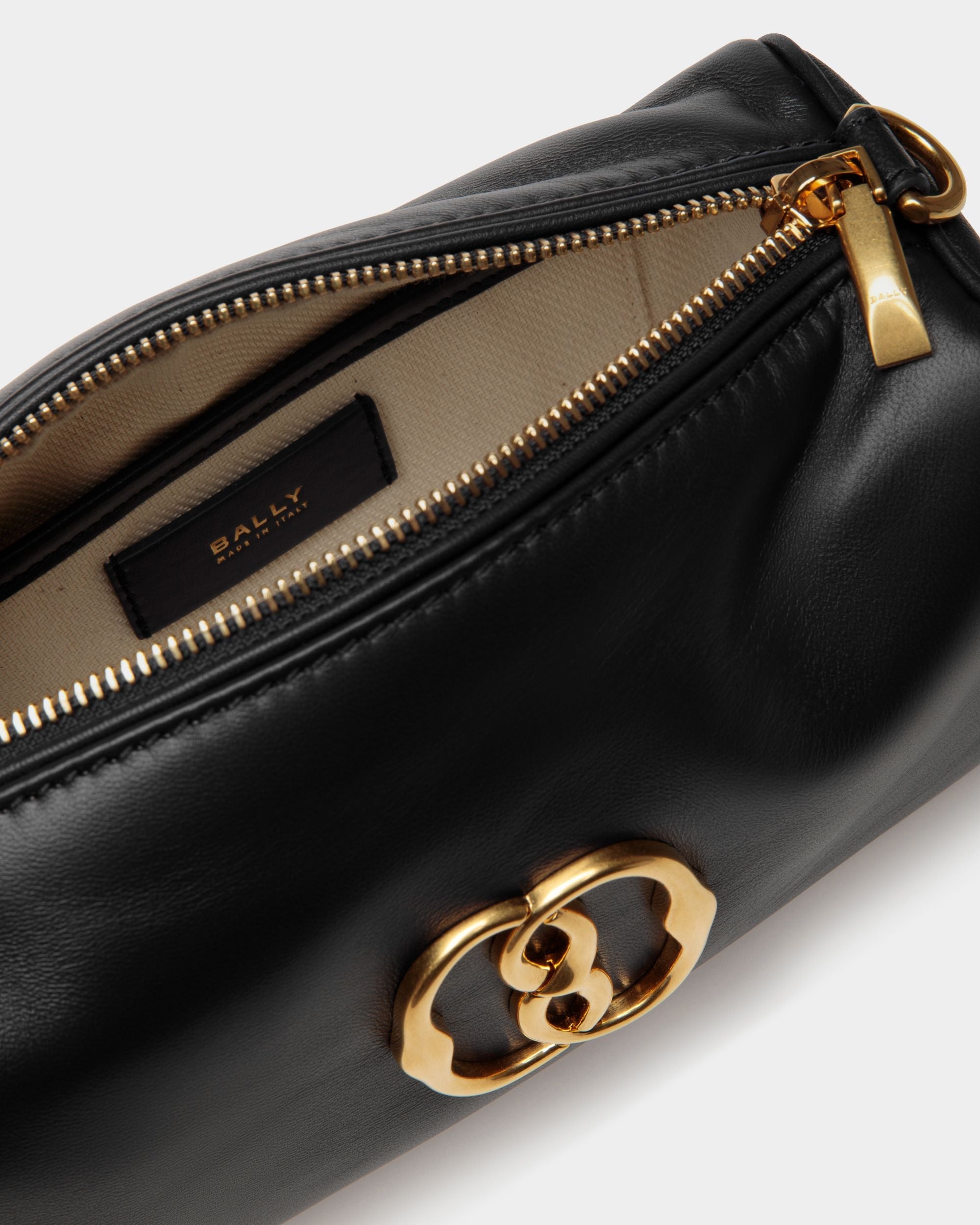 Bally Global - Emblem Minibag In Black Leather - Black