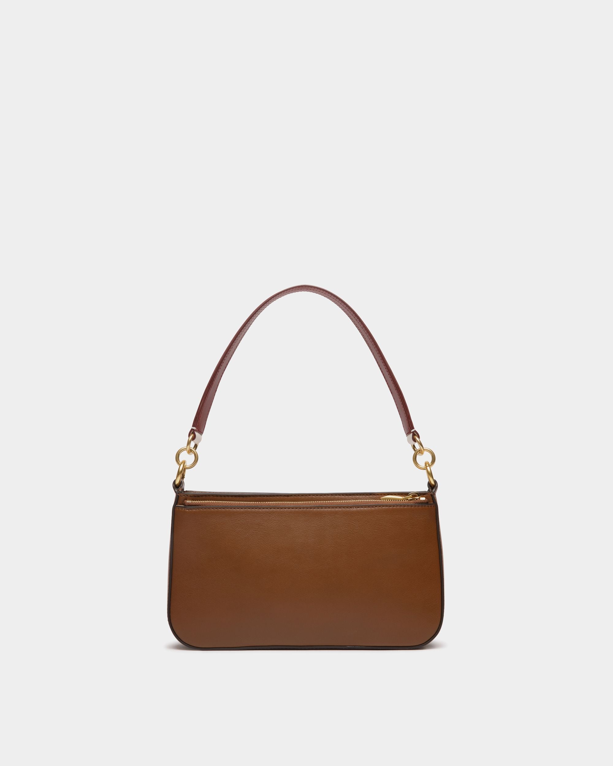 Bally Global - Code Small Shoulder Bag in Brown Leather - Brown