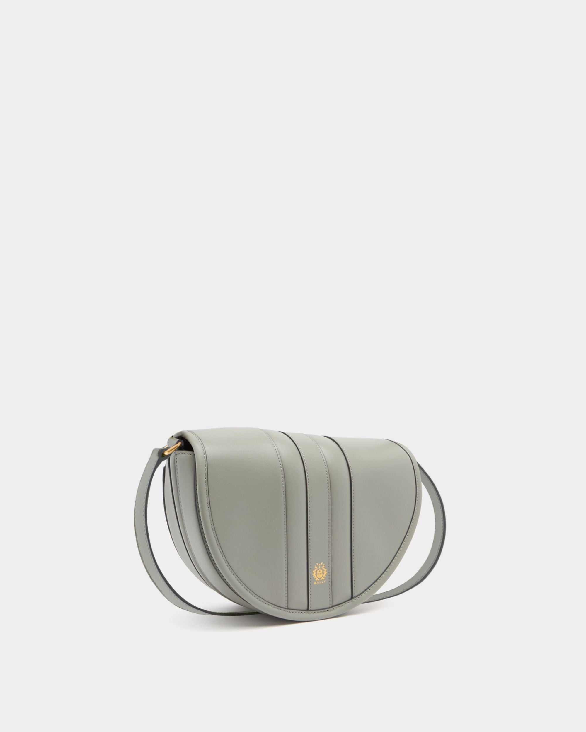 Bally Global - Signature Crossbody Bag in Glacier Grey Leather - Grey