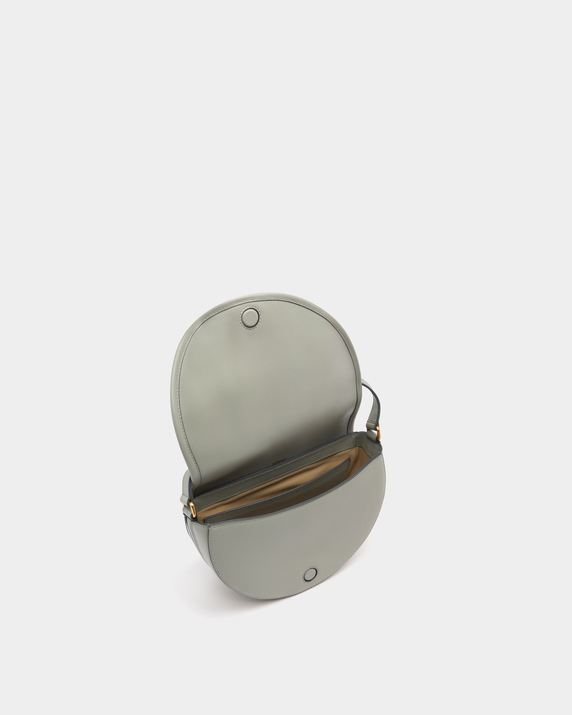 Bally Global - Signature Crossbody Bag in Glacier Grey Leather - Grey