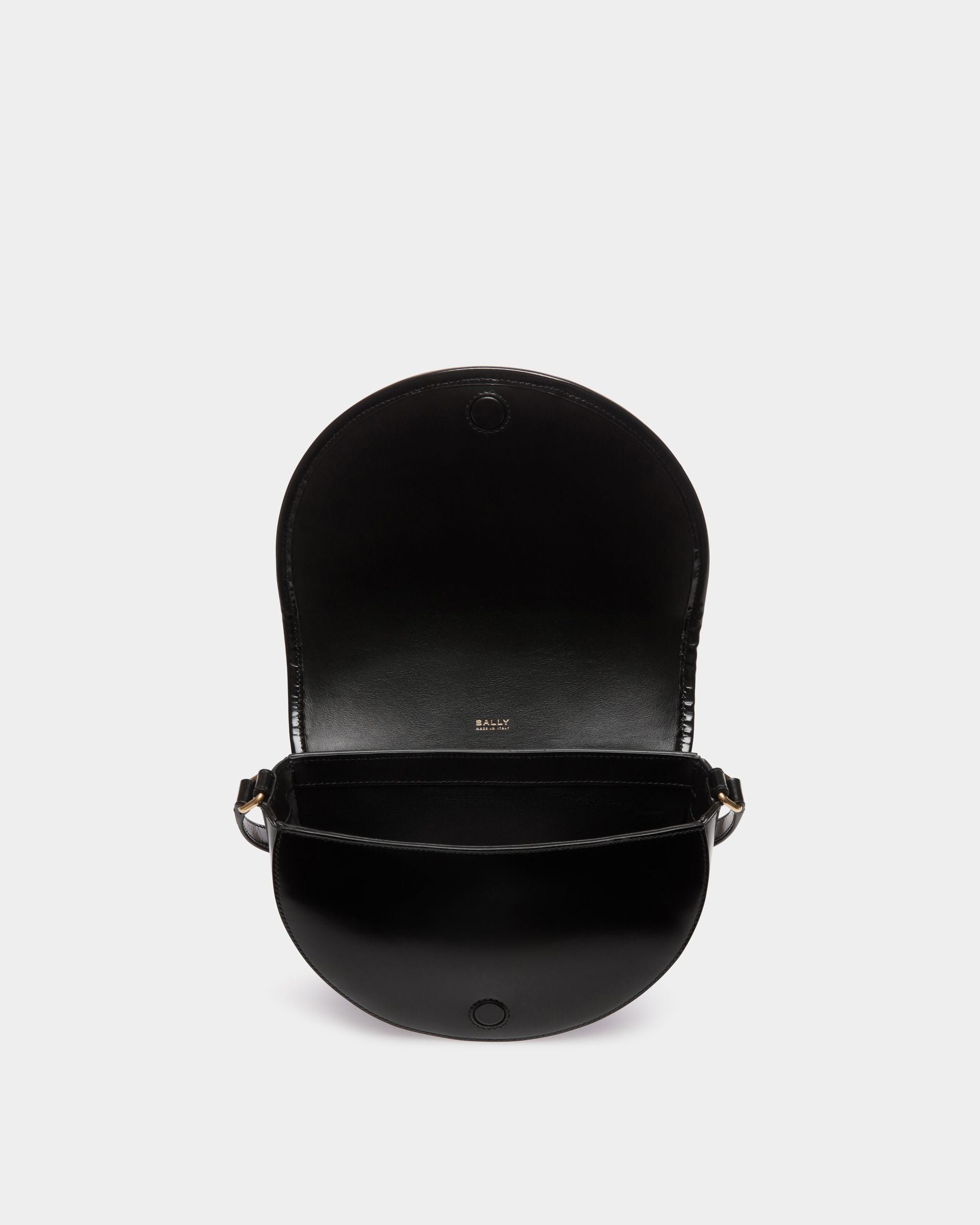 Bally Global - Beckett Crossbody Bag in Black Leather With a Bally Ribbon - Black