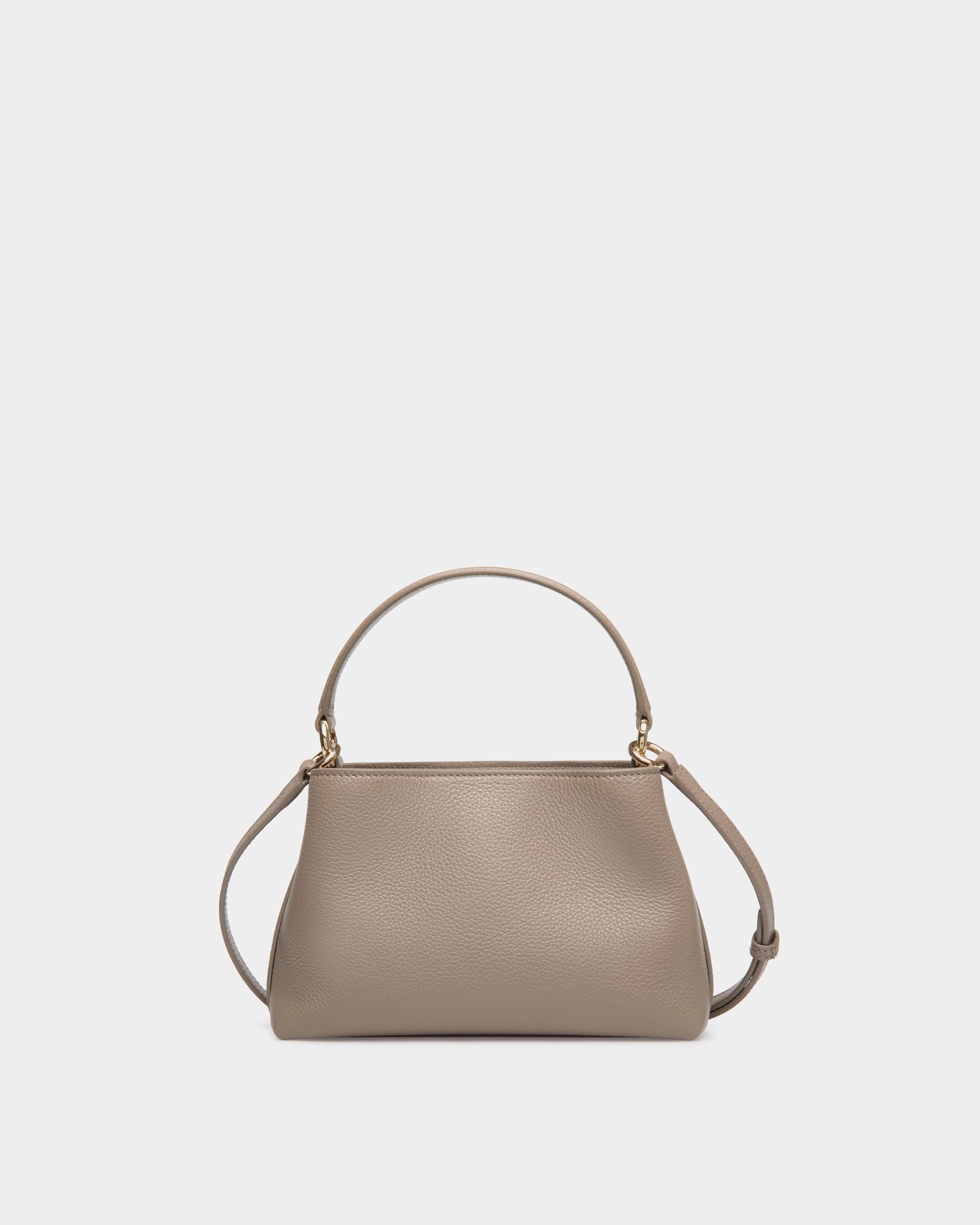 Bally Global - Lock Me Minibag in Taupe Grained Leather - Brown