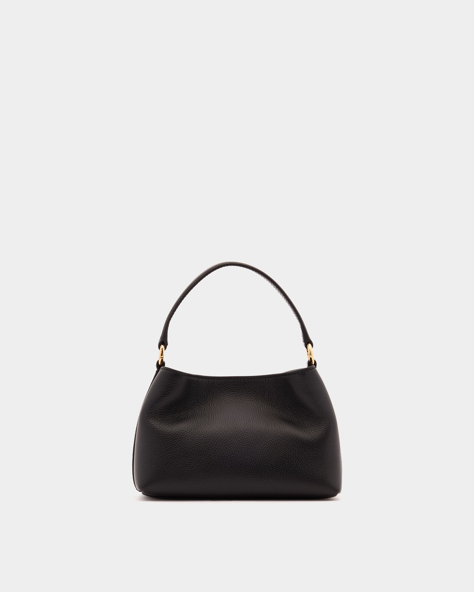 Bally Global - Lock Me Minibag in Black Grained Leather - Black