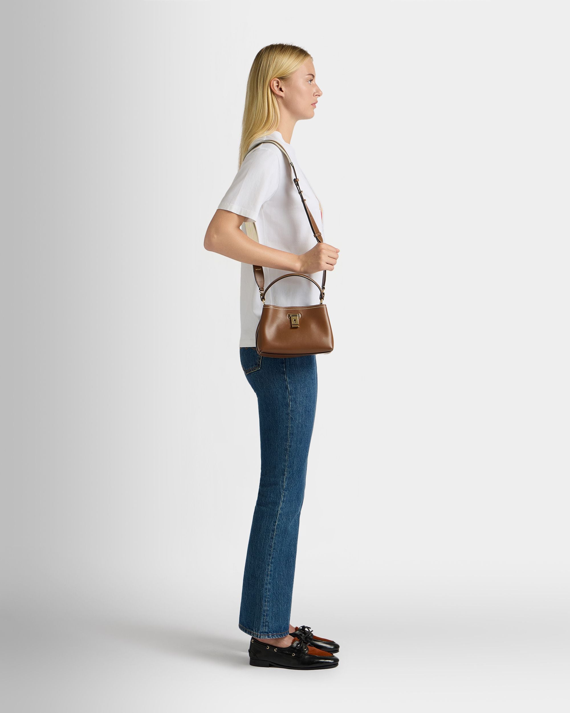 Bally Global - Lock Me Minibag in Brown Leather - Brown