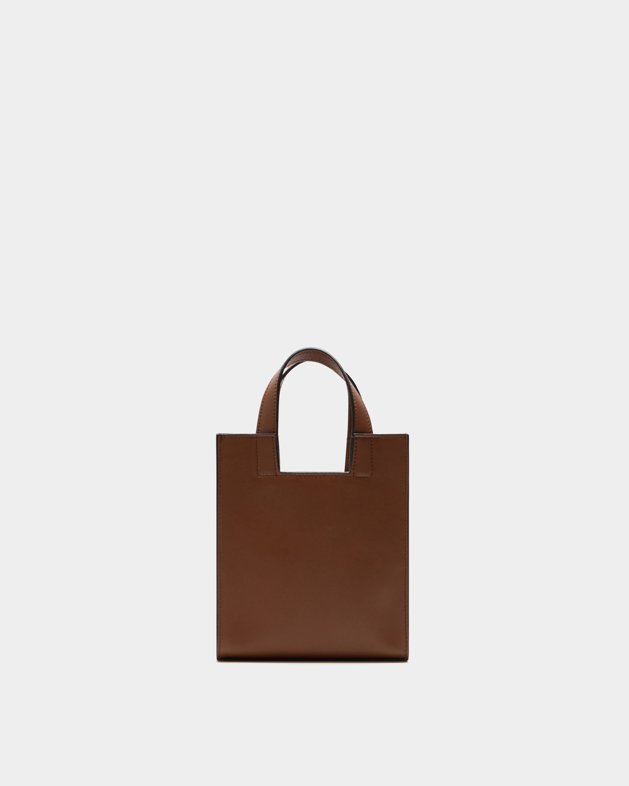 Bally Global - Petit Sac Cabas Easy Bally En Cuir Marron - Marron