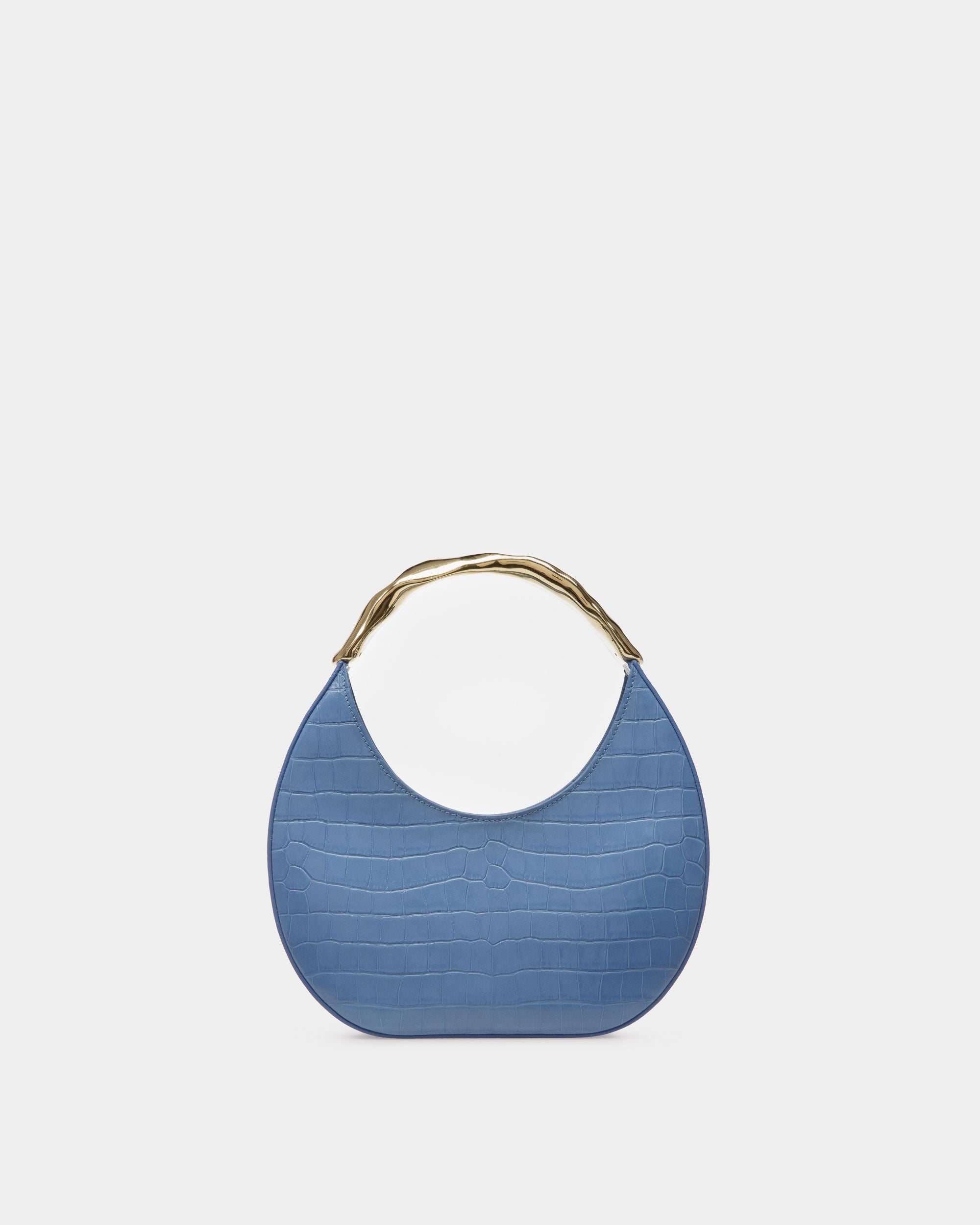 Bally Global - Baroque Hobo Bag In Blue Kiss Leather - Azul