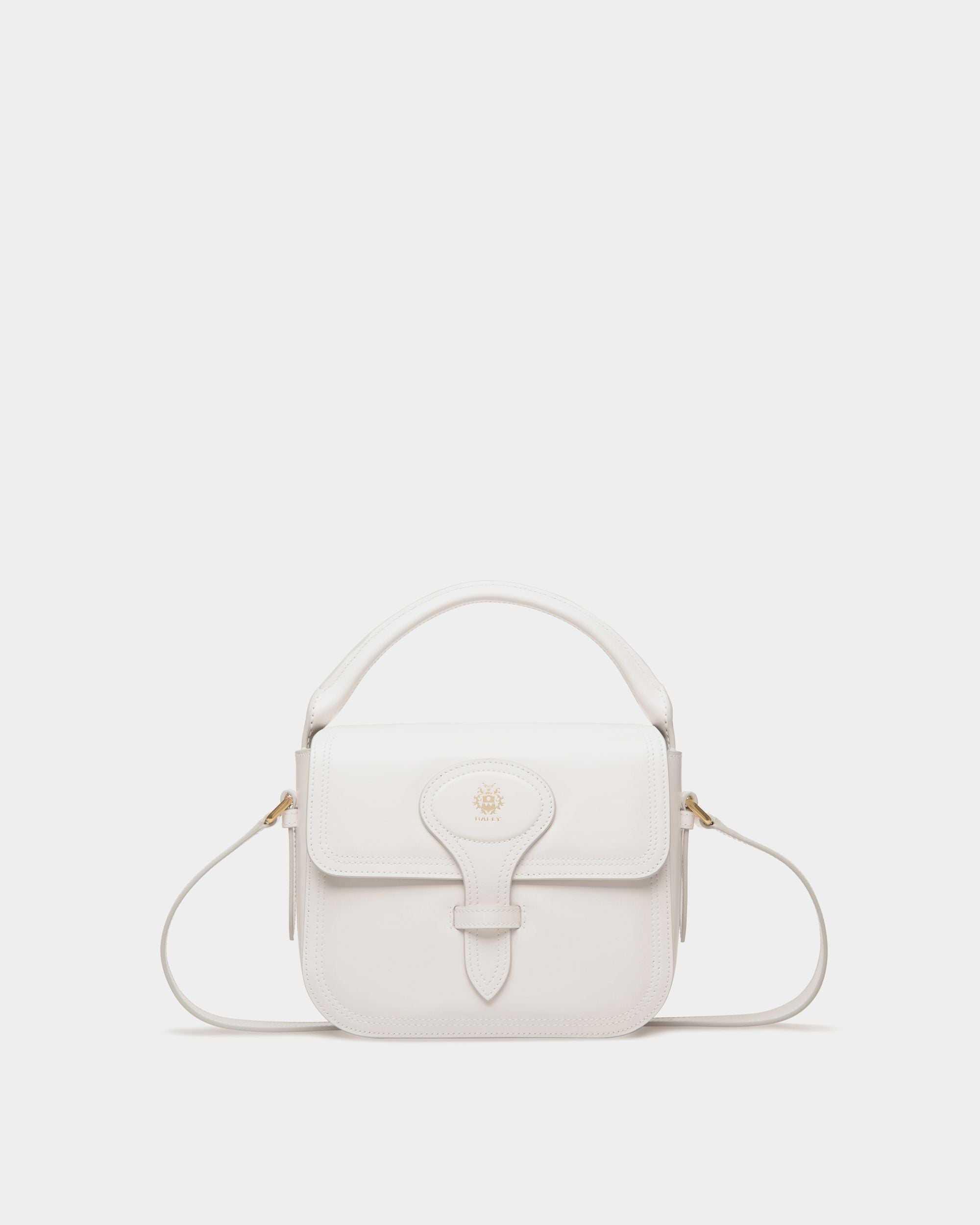 Bally Global - Beckett Minibag in White Brushed Leather - White