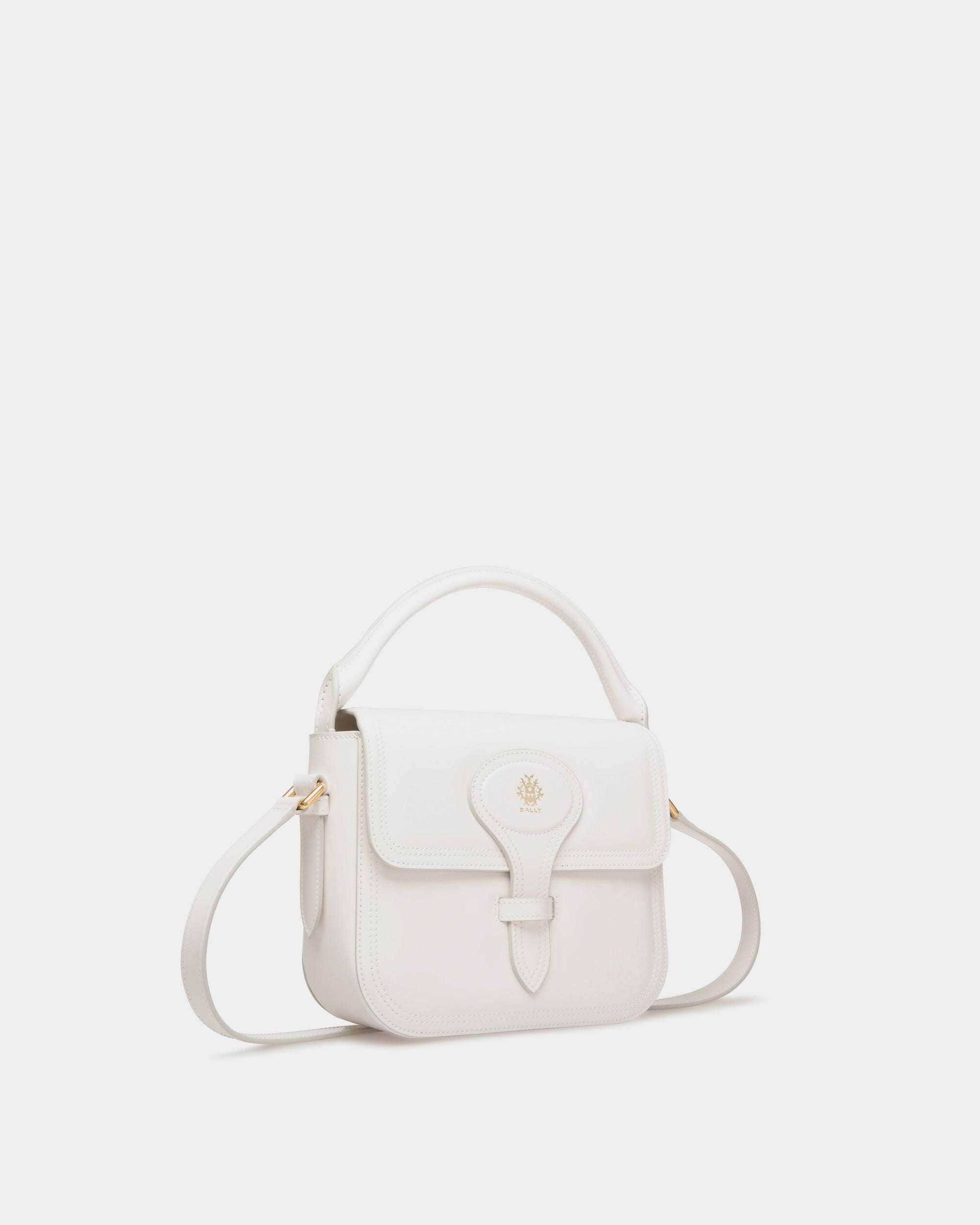 Bally Global - Beckett Minibag in White Brushed Leather - White