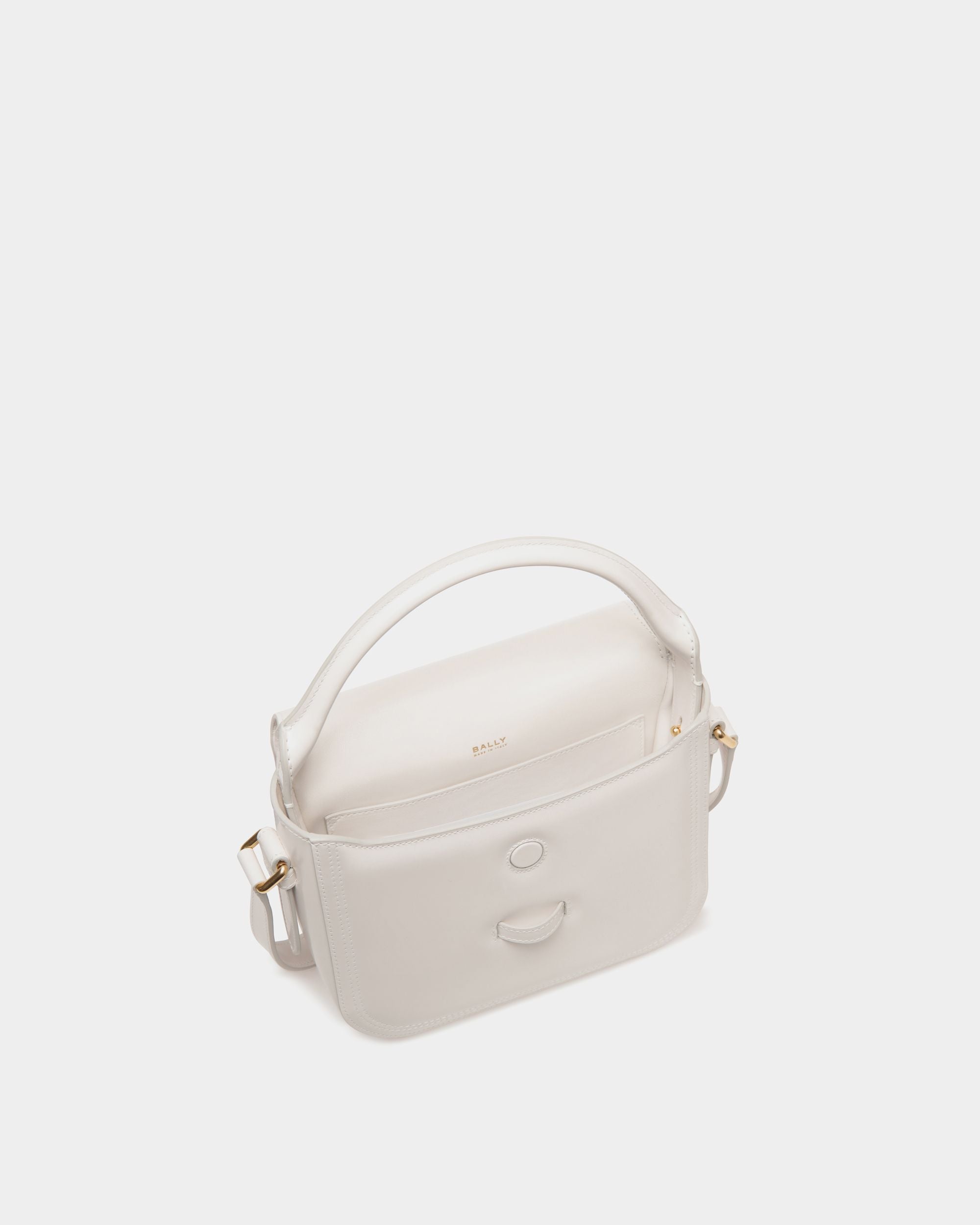 Bally Global - Beckett Minibag in White Brushed Leather - White