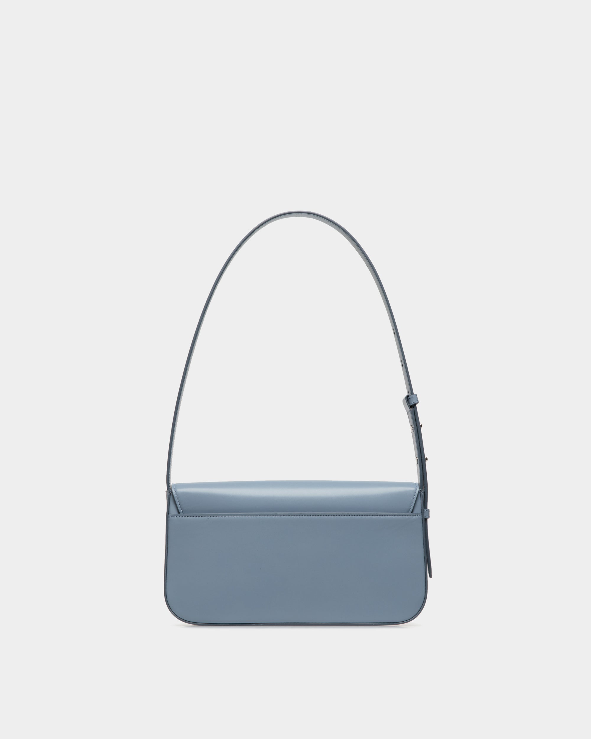 Bally Global - Petit Sac D'épaule Ollam En Cuir Light Blue - Bleu