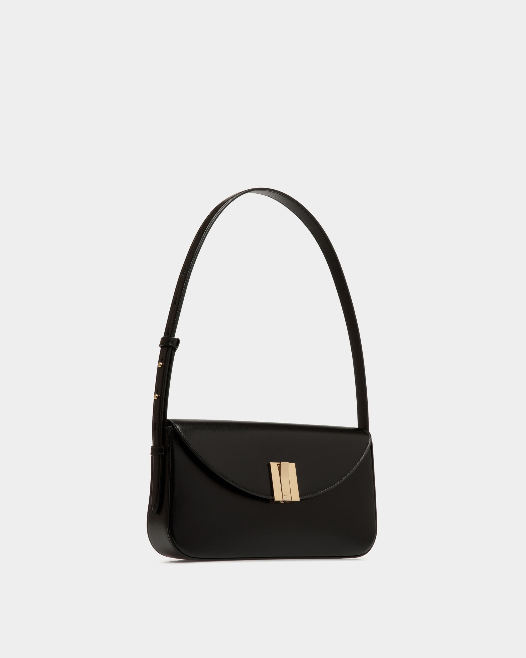 Bally Global - Petit Sac D'épaule Ollam En Cuir Noir - Noir