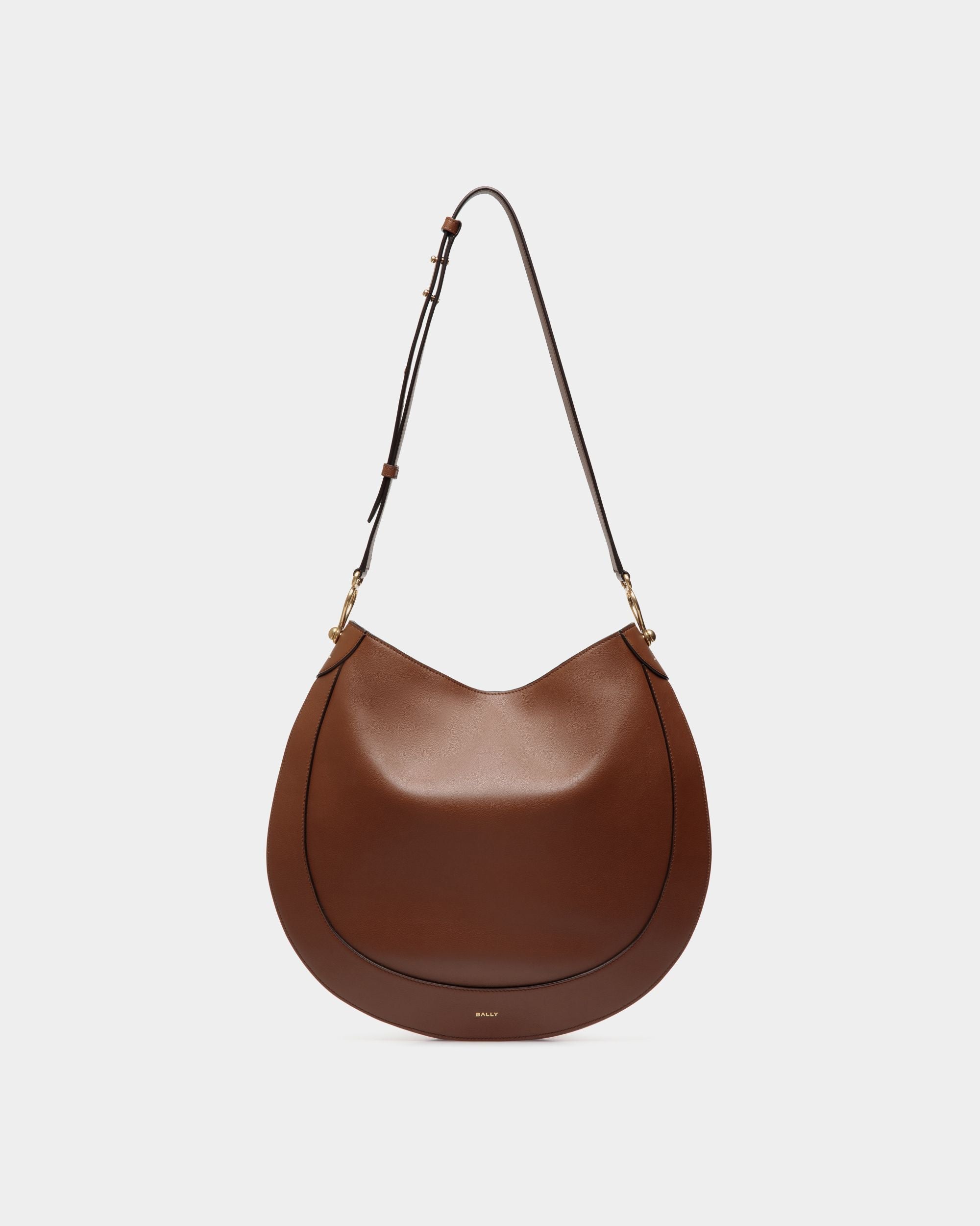 Bally Global - Bolso Hobo Lune De Piel Marrón - Marrón