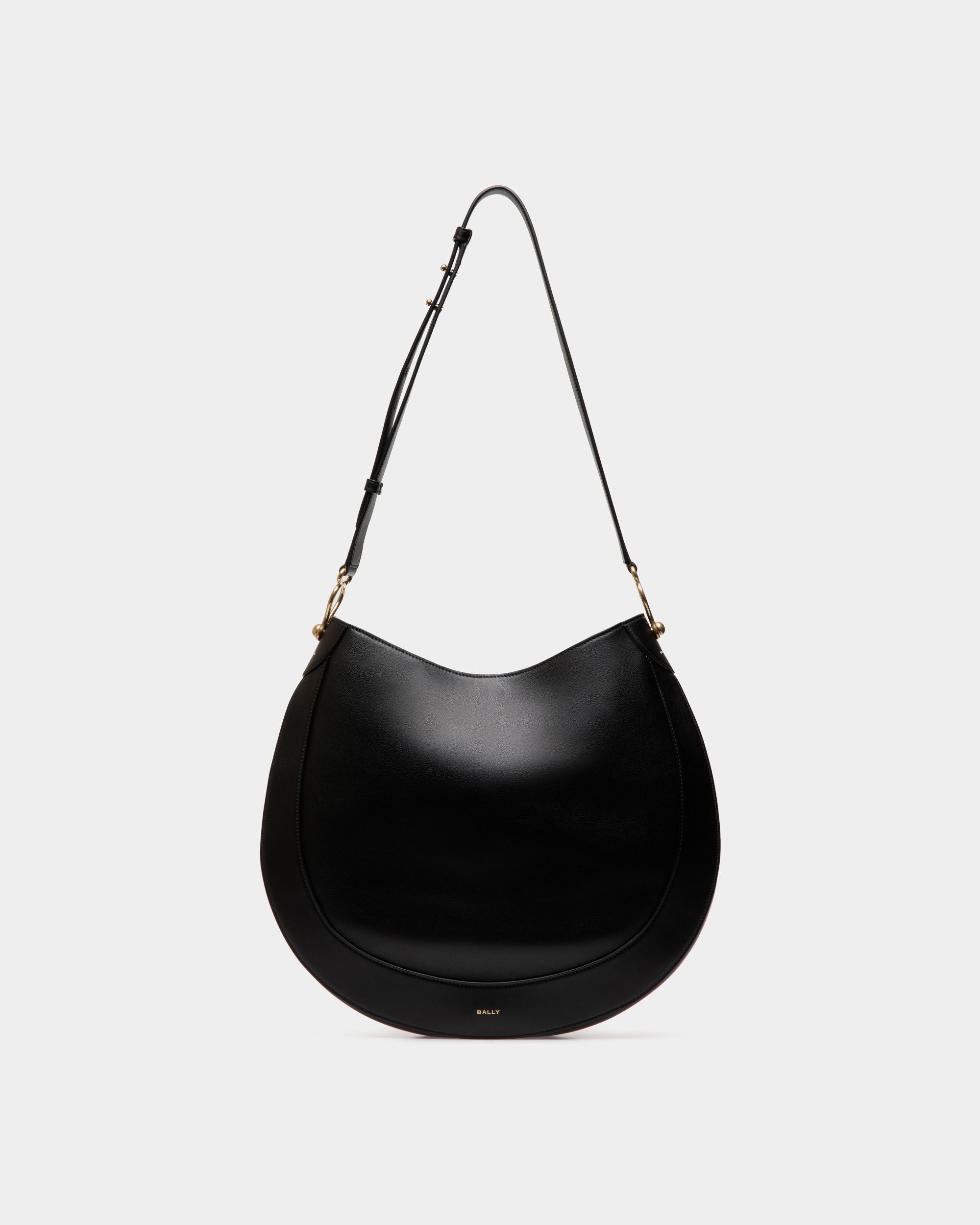 Bally Global - Lune Hobo Bag in Black Leather - Black