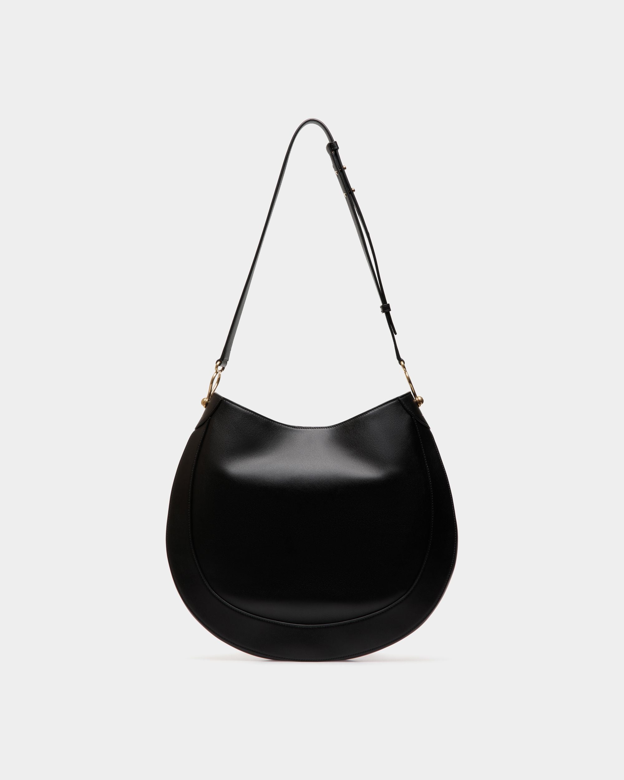 Bally Global - Lune Hobo Bag in Black Leather - Black