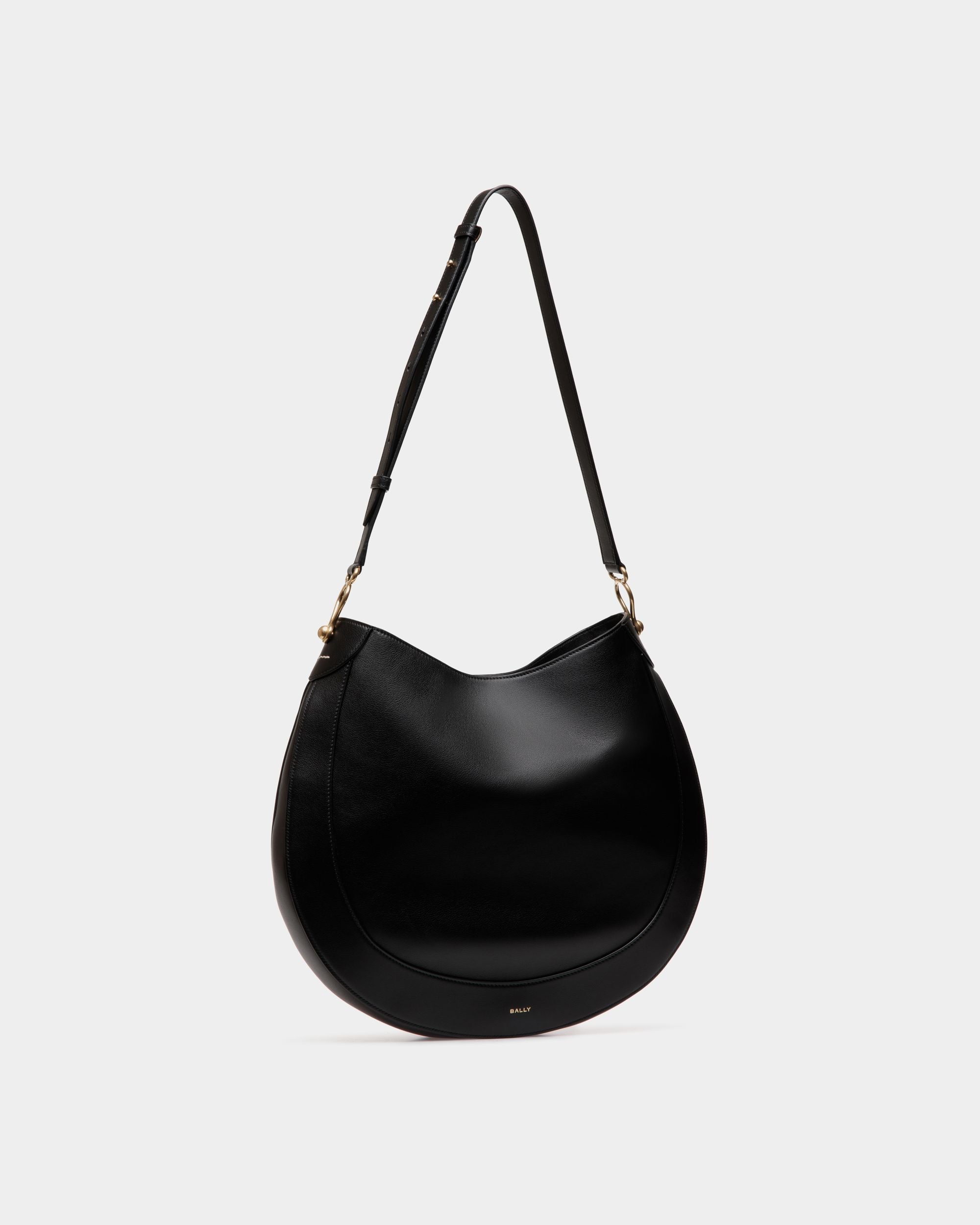 Bally Global - Lune Hobo Bag in Black Leather - Black