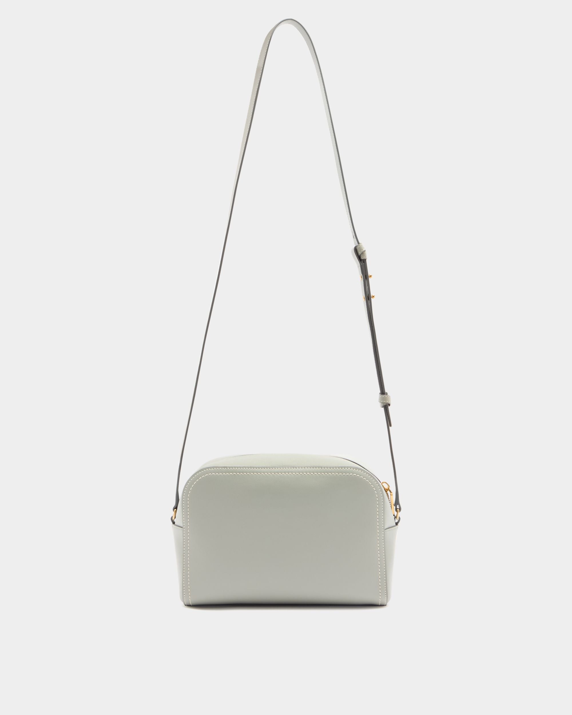 Bally Global - Easy Bally Crossbody Bag in Glacier Grey Leather - Grey