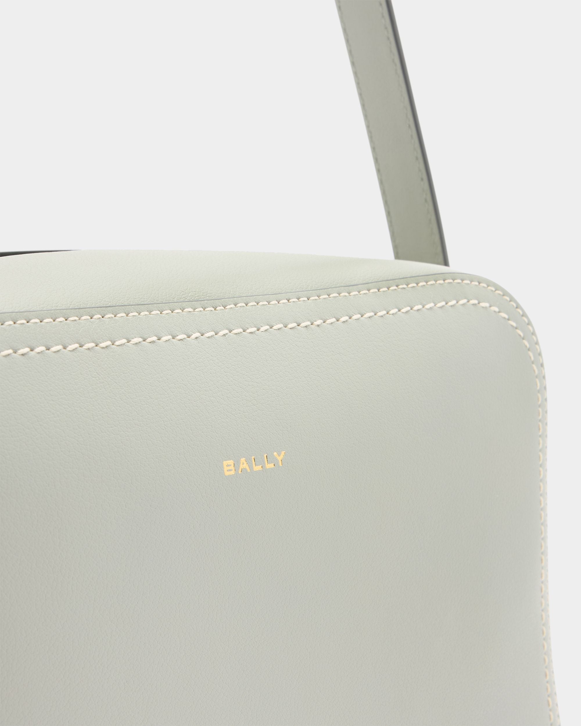 Bally Global - Easy Bally Crossbody Bag in Glacier Grey Leather - Grey