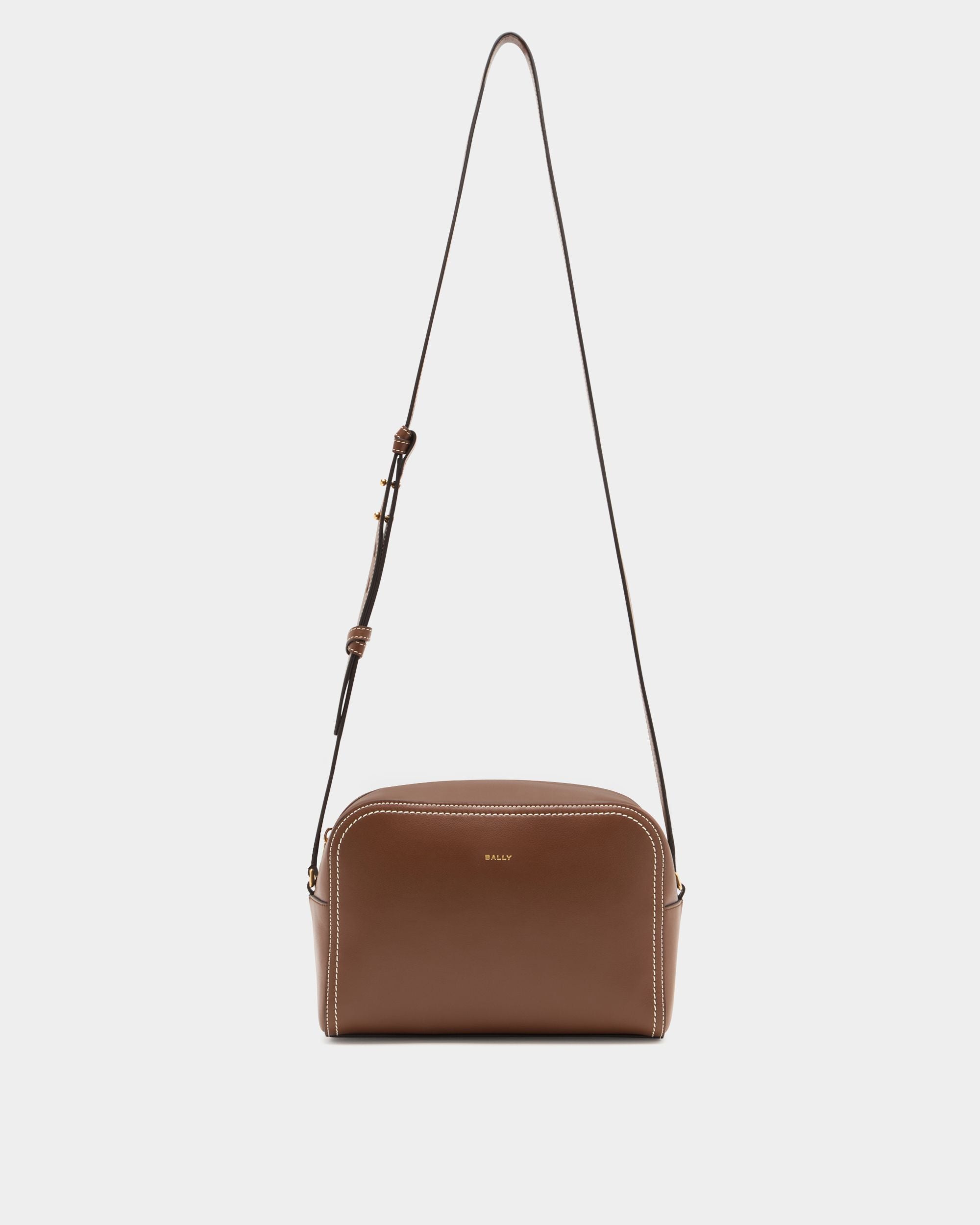 Bally Global - Easy Bally Crossbody Bag in Brown Leather - Brown