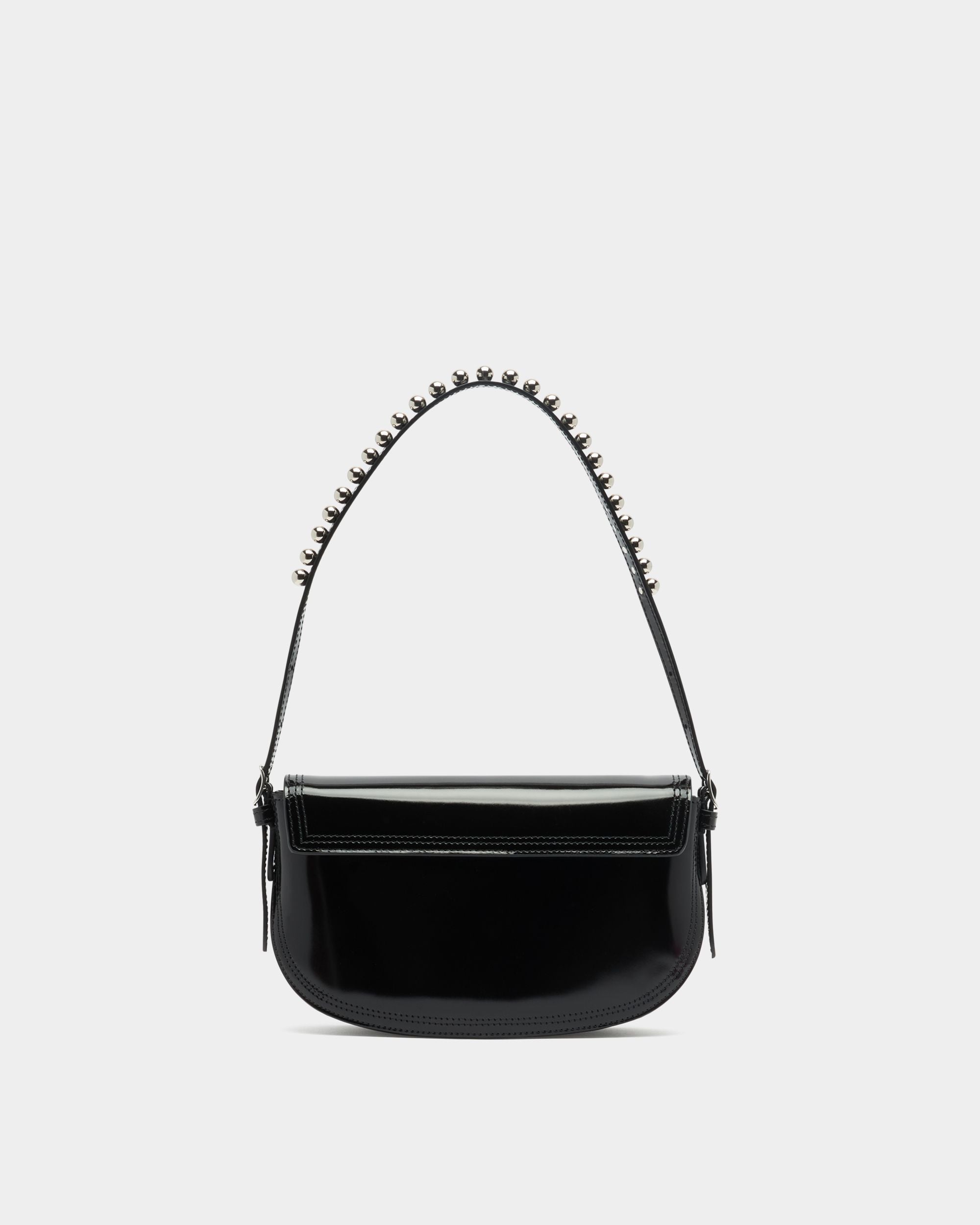 Bally Global - Beckett Small Shoulder Bag in Black Brushed Leather - Black