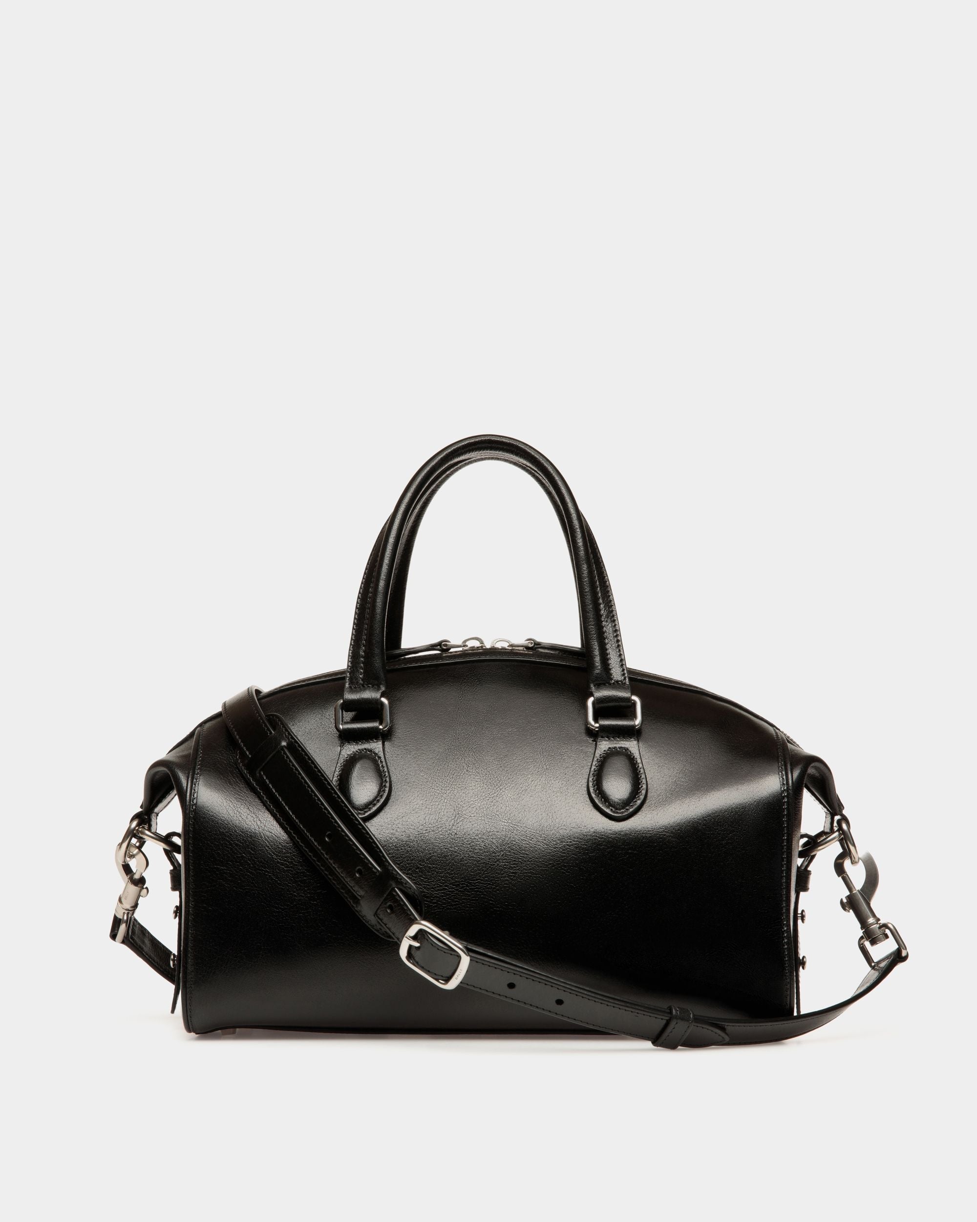 Bally Global - Beckett Top Handle Bag In Black Leather - Black