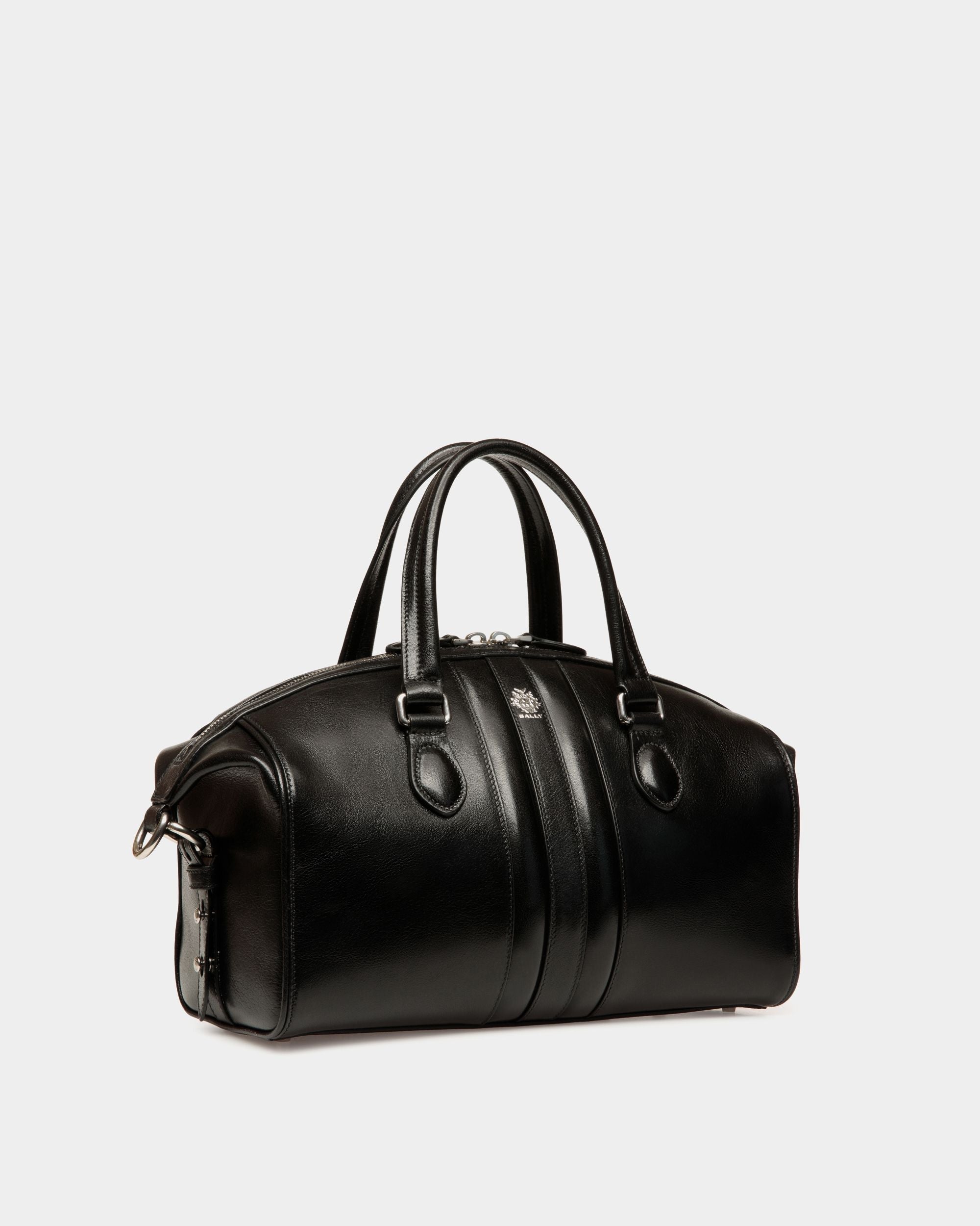 Bally Global - Beckett Top Handle Bag In Black Leather - Black