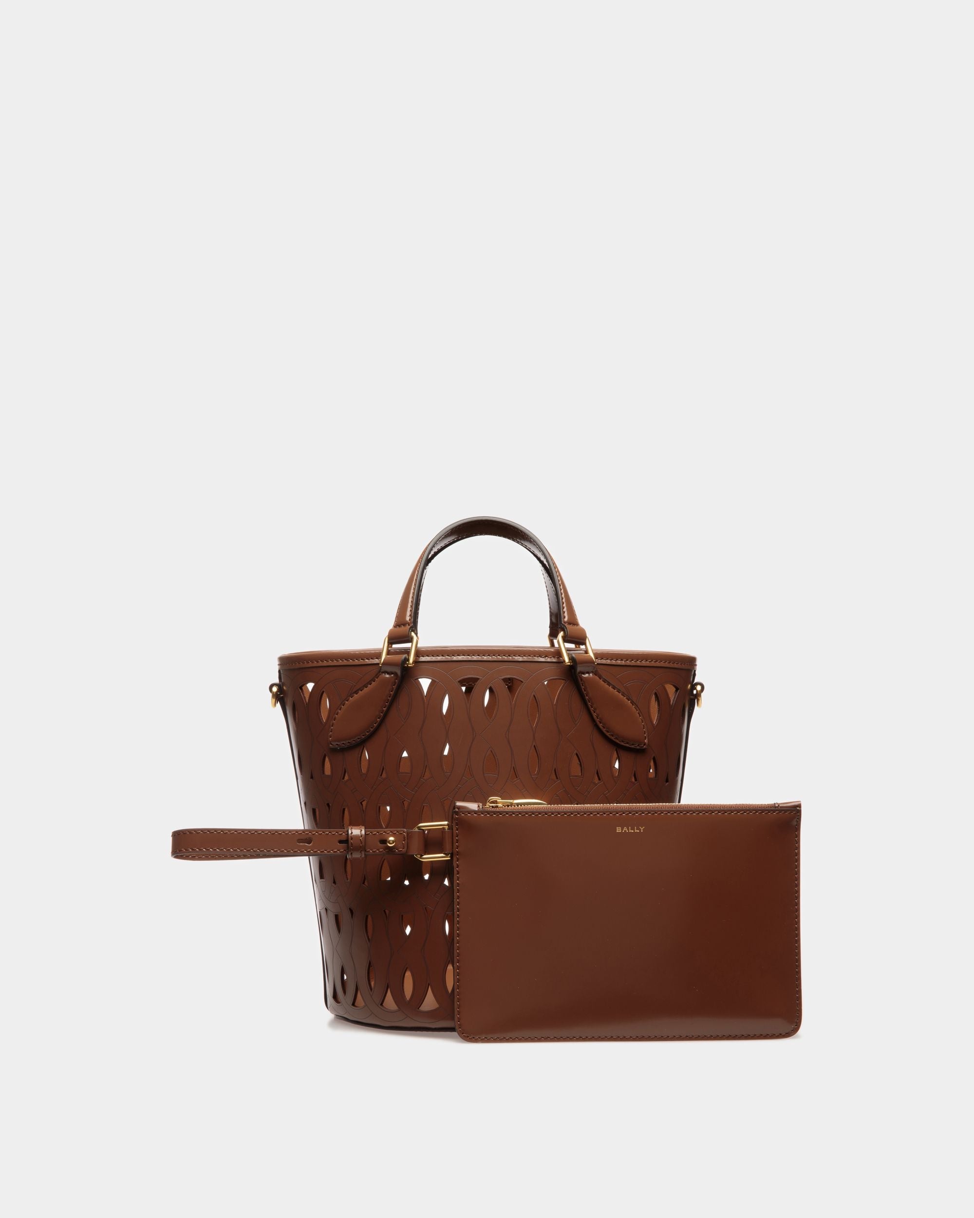 Bally Global - Lago Bucket Bag In Brown Leather - Marrón