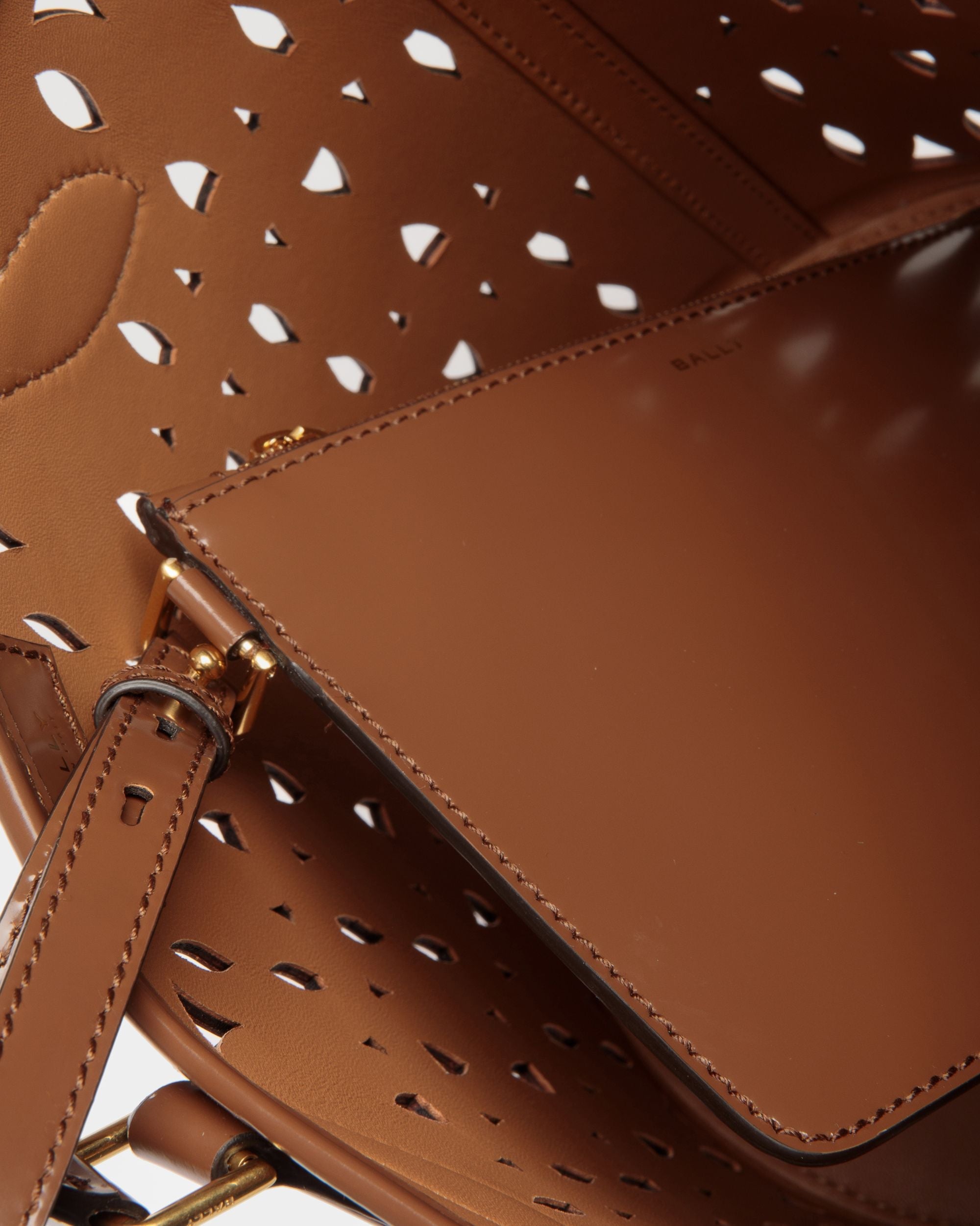 Bally Global - Lago Bucket Bag In Brown Leather - Marrón