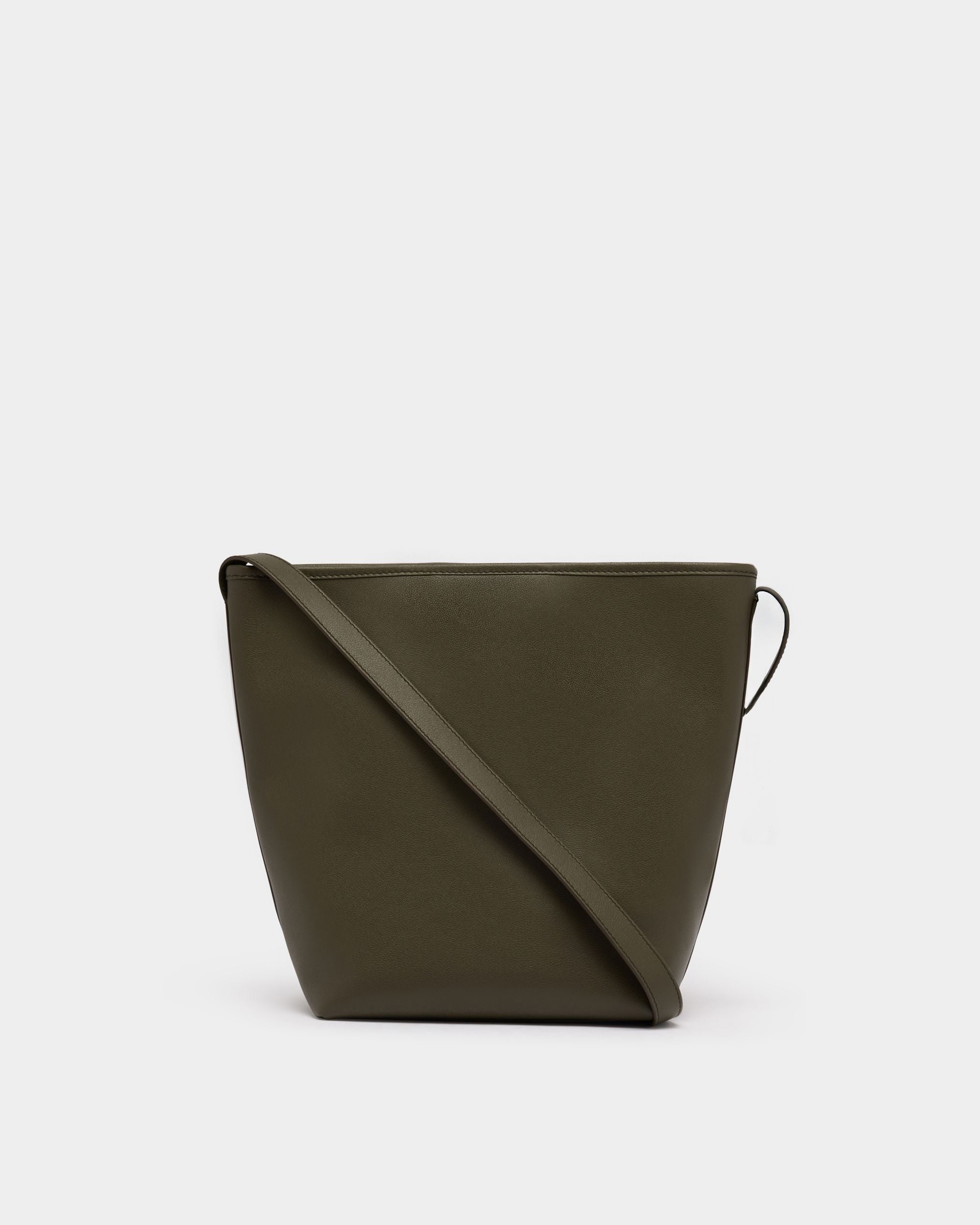 Bally Global - Sac Seau Signature En Cuir Military Green - Vert