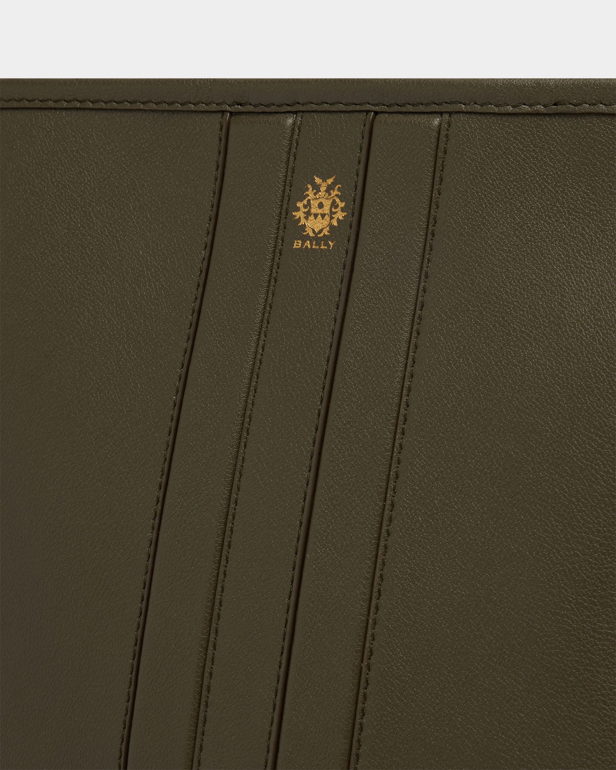 Bally Global - Sac Seau Signature En Cuir Military Green - Vert