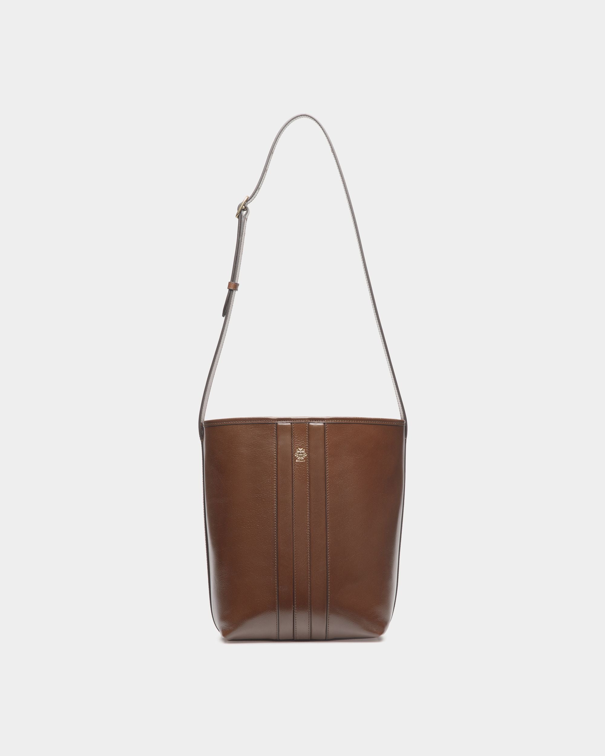 Bally Global - Sac Seau Beckett En Cuir Marron Glacé - Marron