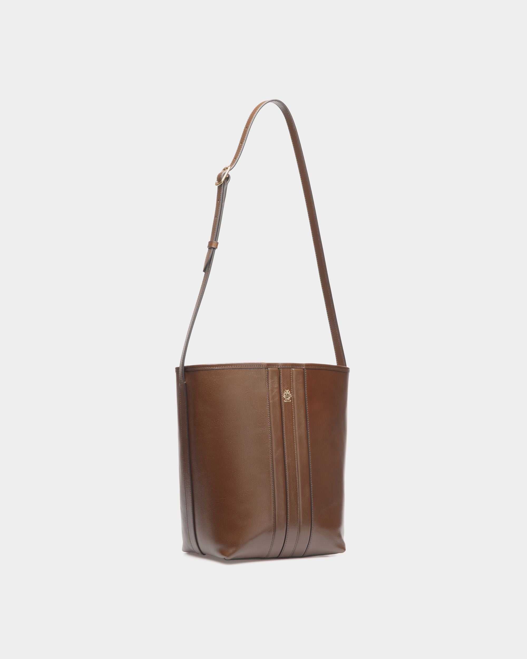 Bally Global - Sac Seau Beckett En Cuir Marron Glacé - Marron