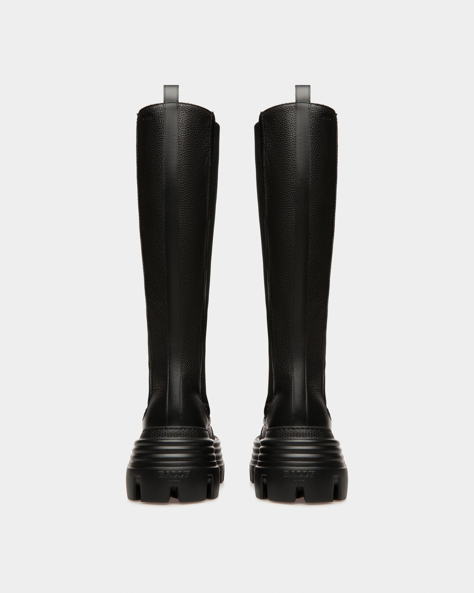 Bally Global - Galeen Leather Long Boots In Black - Black