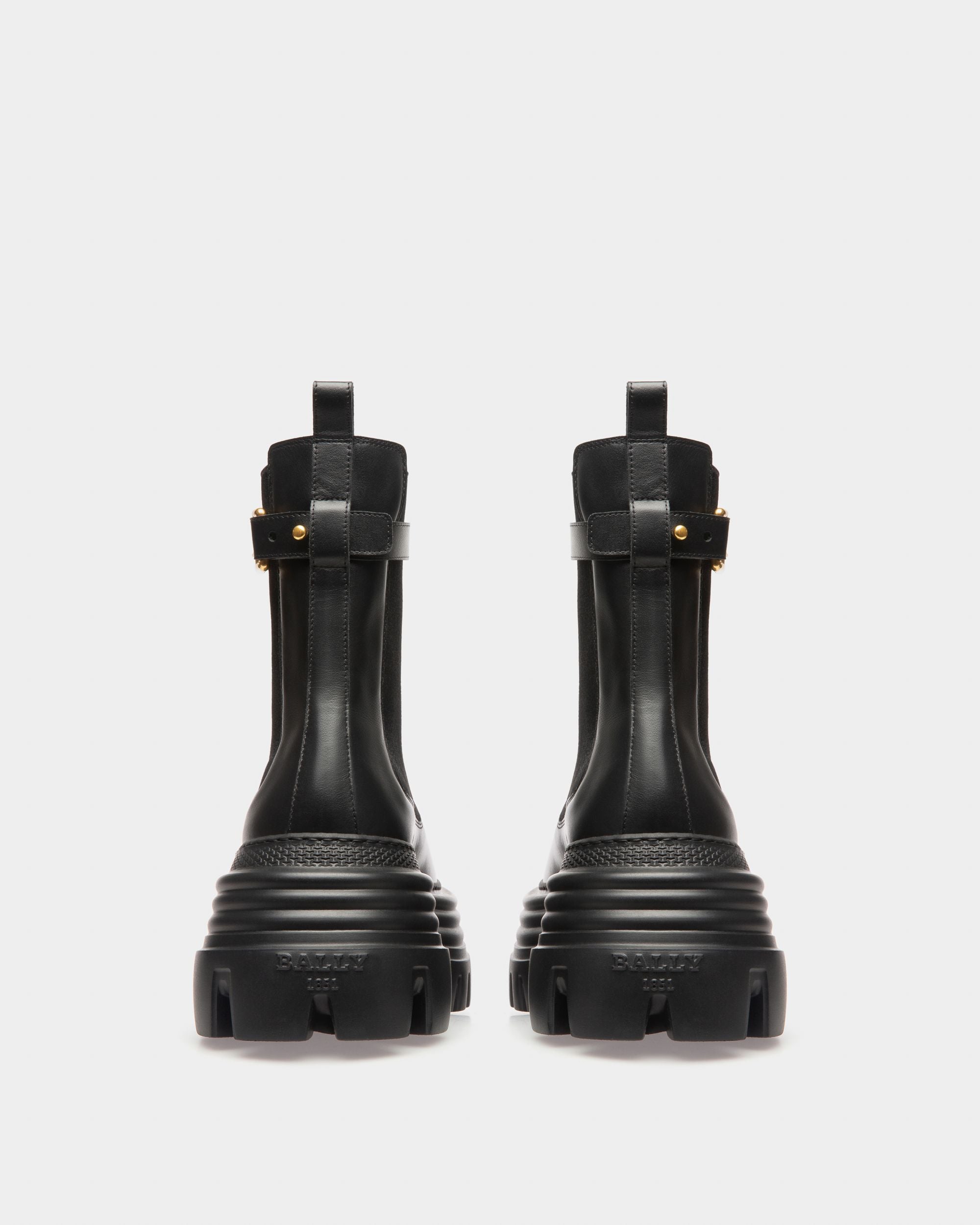 Bally Global - Greby Leather Booties In Black - Black