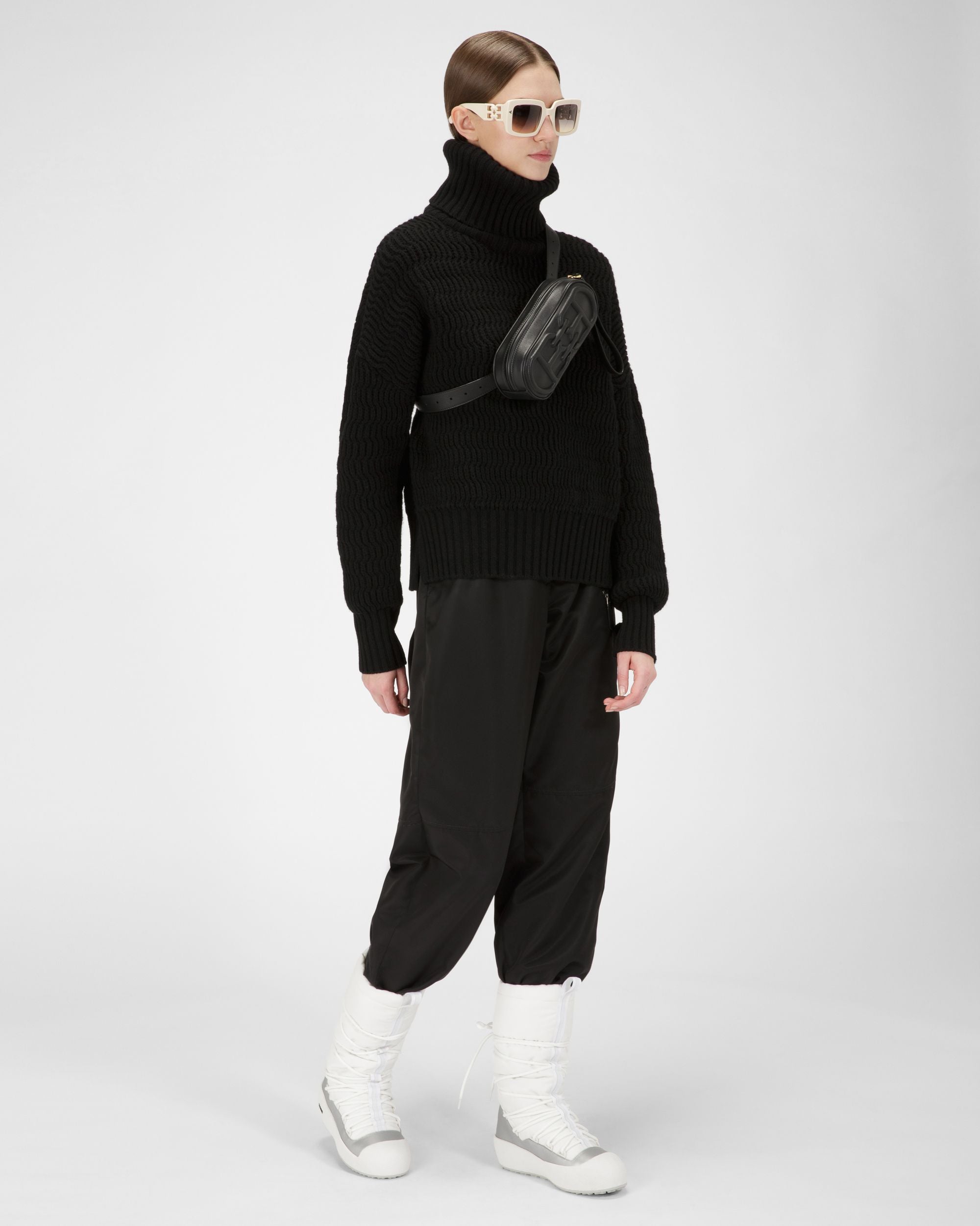 Bally Global - Cathye Botas En Nailon Reciclado Y Piel De Color Blanco Y Plateado - Multicolor