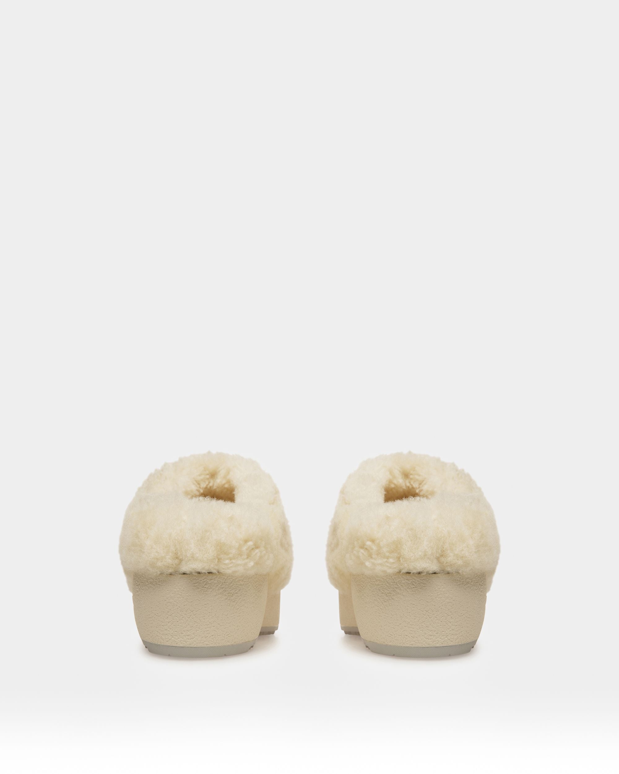 Bally Global - Crans Leather Slippers In Bone - White