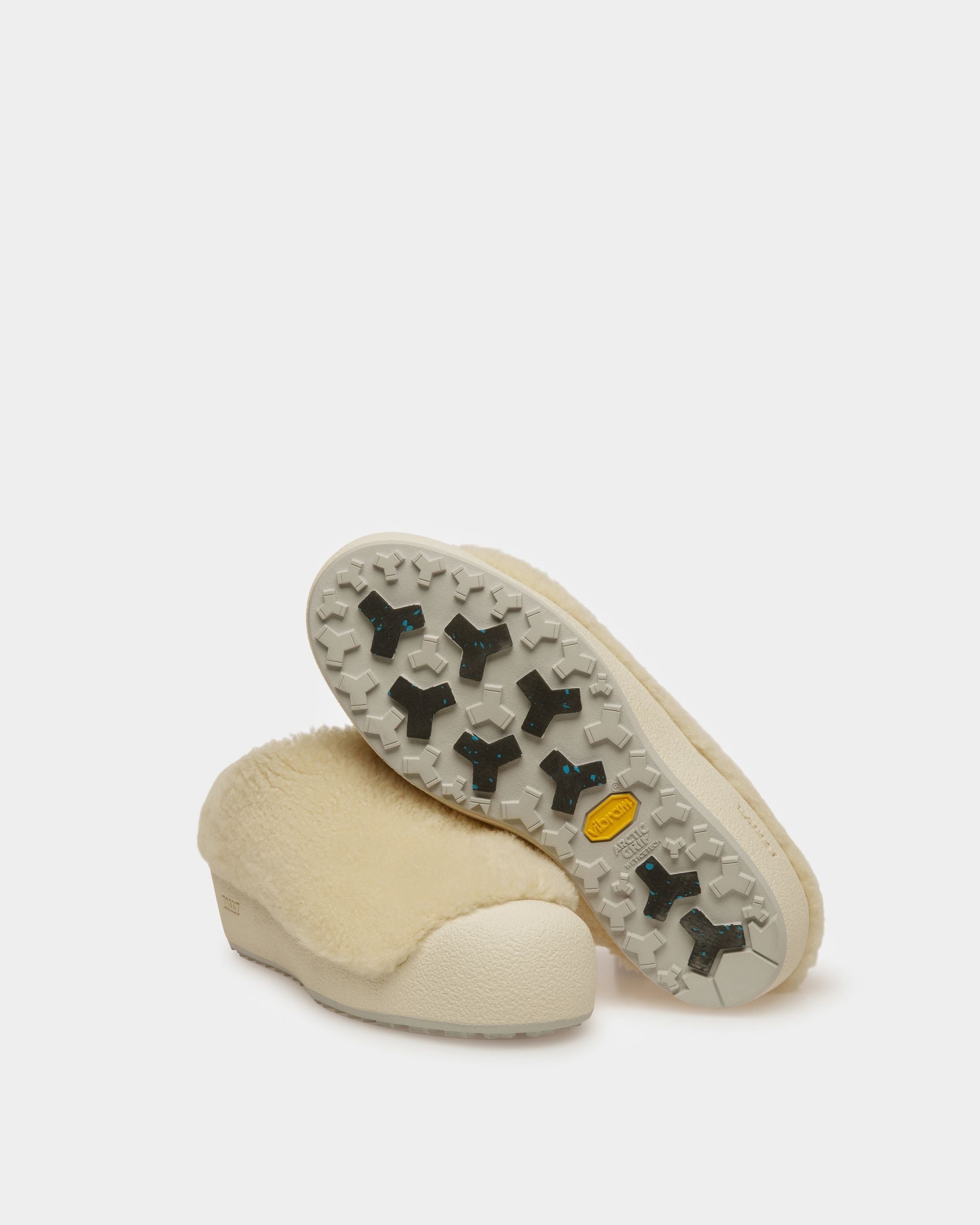Bally Global - Crans Leather Slippers In Bone - White