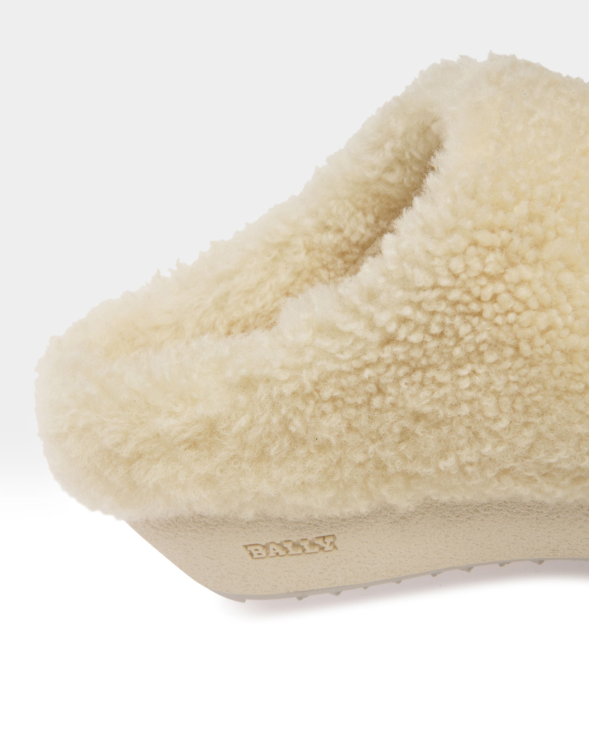 Bally Global - Crans Leather Slippers In Bone - White
