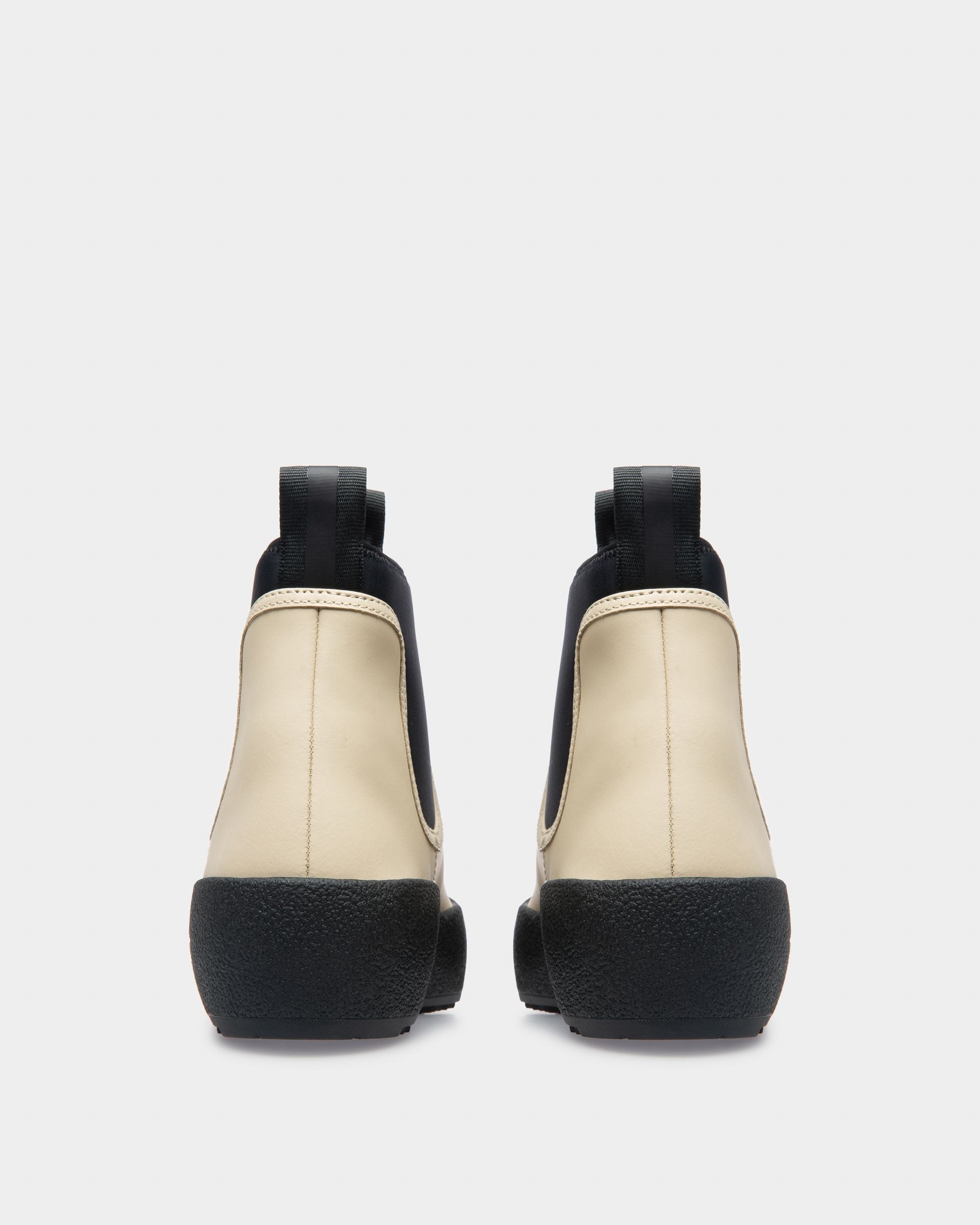 Bally Global - Gadey Leather Booties In Beige - Multicolor