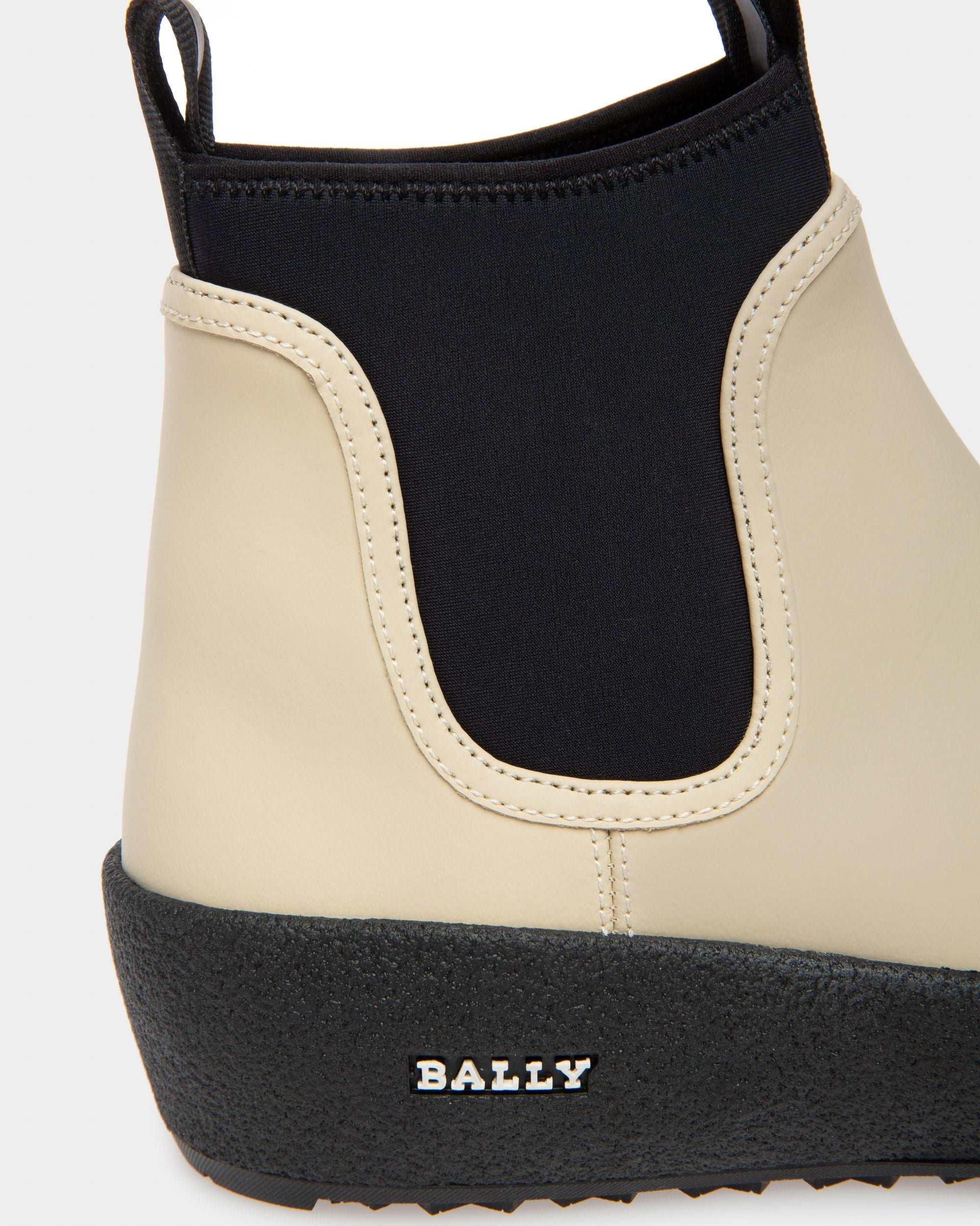 Bally Global - Gadey Leather Booties In Beige - Multicolor