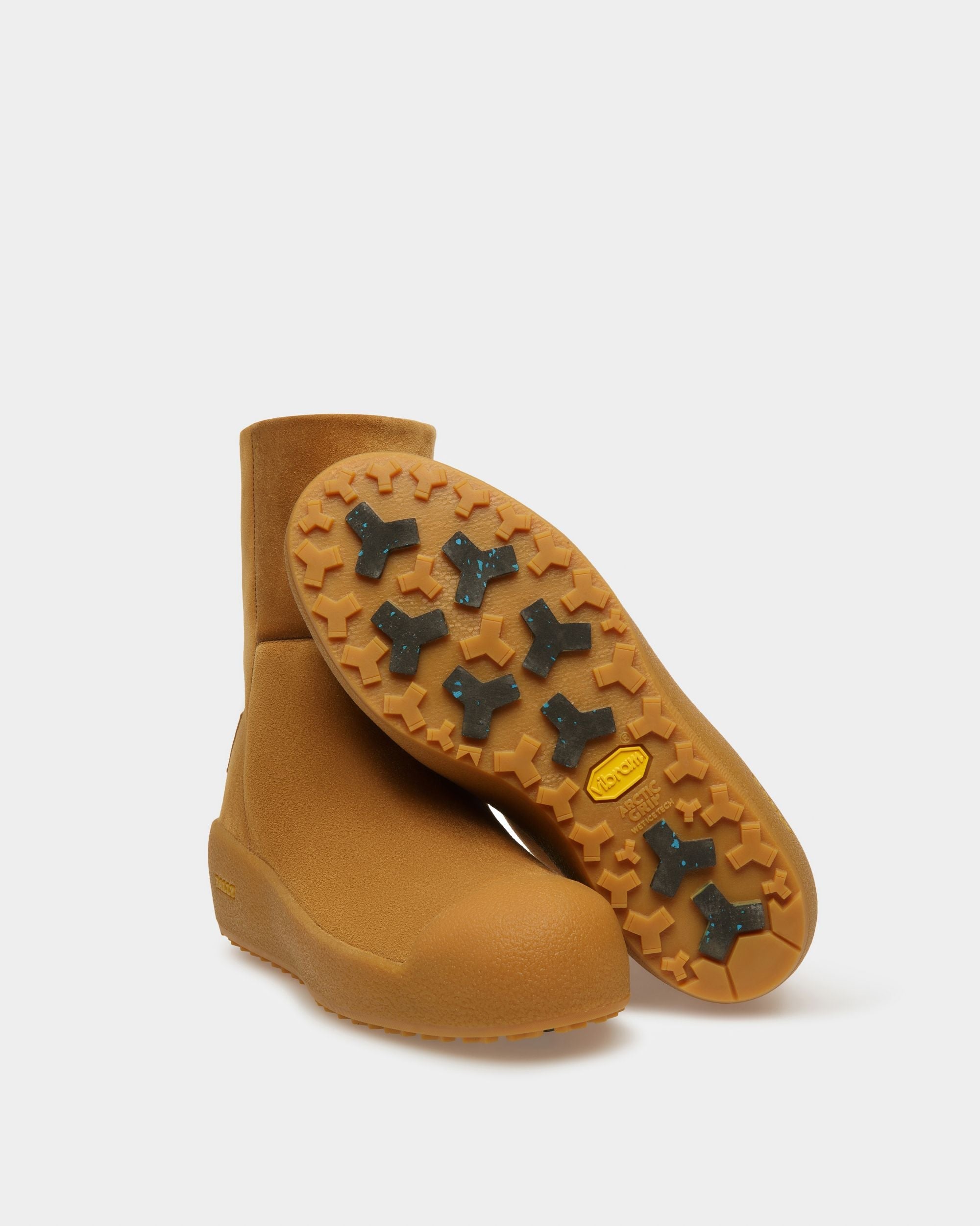 Bally Global - Curling Collection Bootie in Camel Suede - Beige