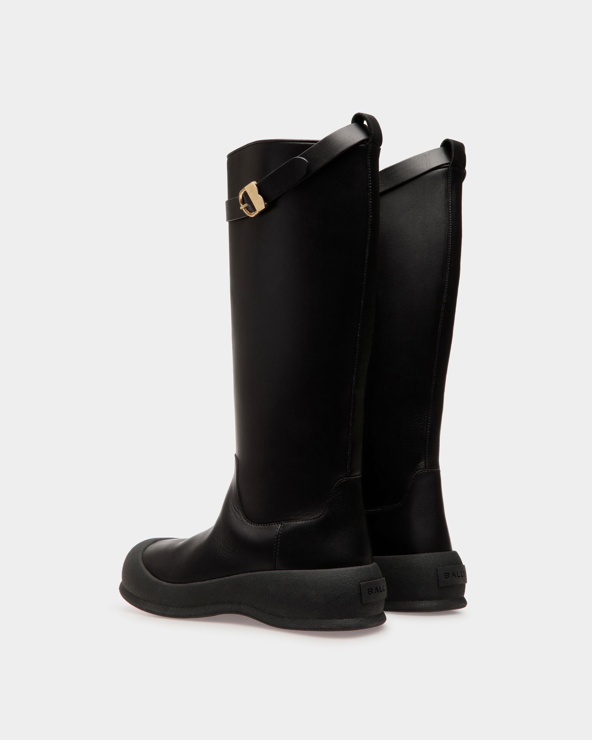 Bally Global - Frei Long Boots In Black Leather - Black