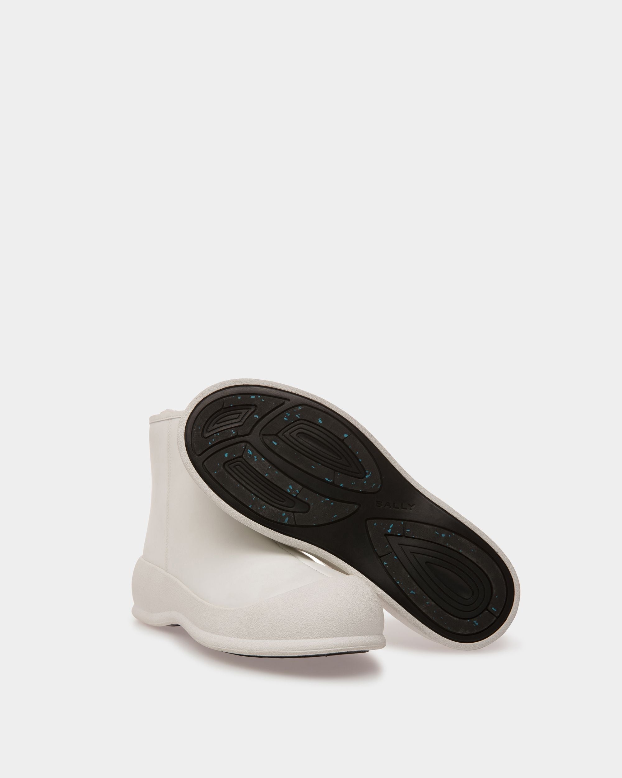 Bally Global - Botas Frei De Piel Laminada De Goma Blanca - Blanco