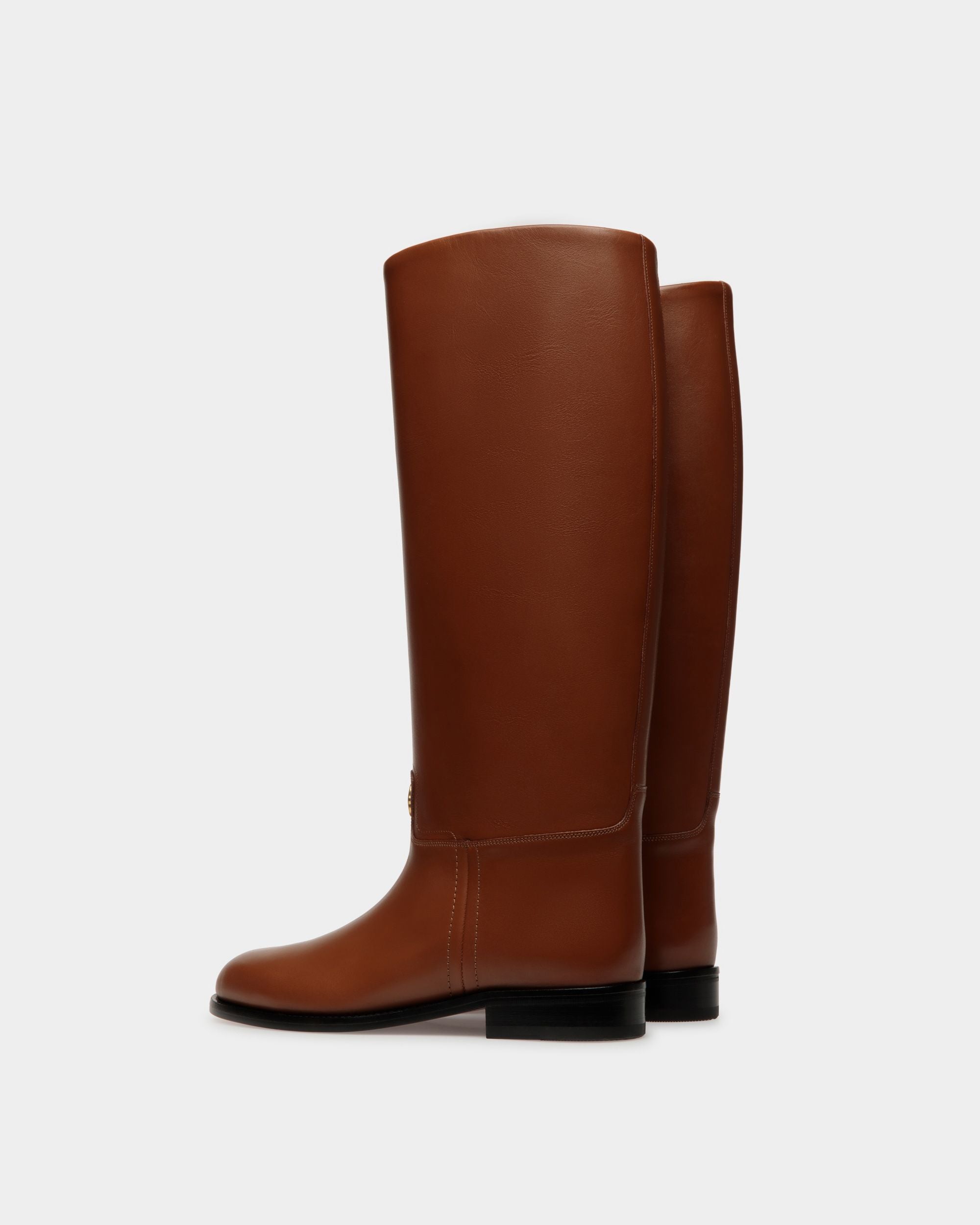 Bally Global - Huntington Long Boots In Brown Leather - Marrón
